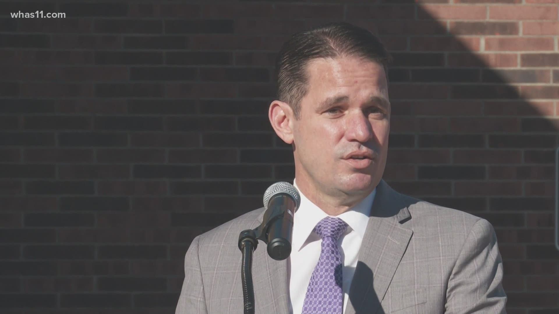 Superintendent Marty Pollio says Louisville's COVID-19 data is going in the wrong direction.