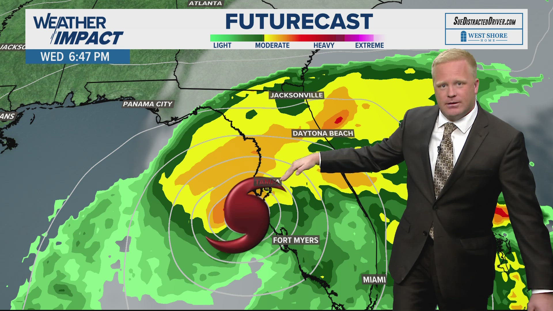 Landfall will likely be between Tampa and Naples.