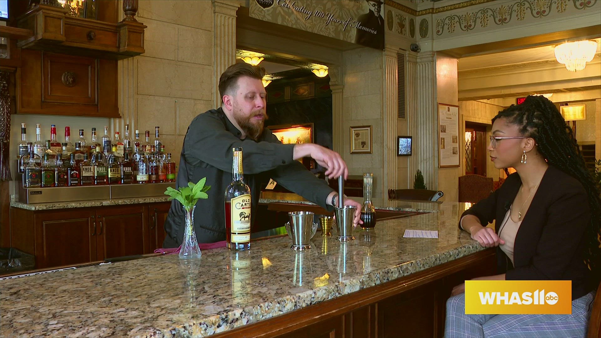 GDL The Brown Hotel celebrates Mint Julep month with a "tableside mint