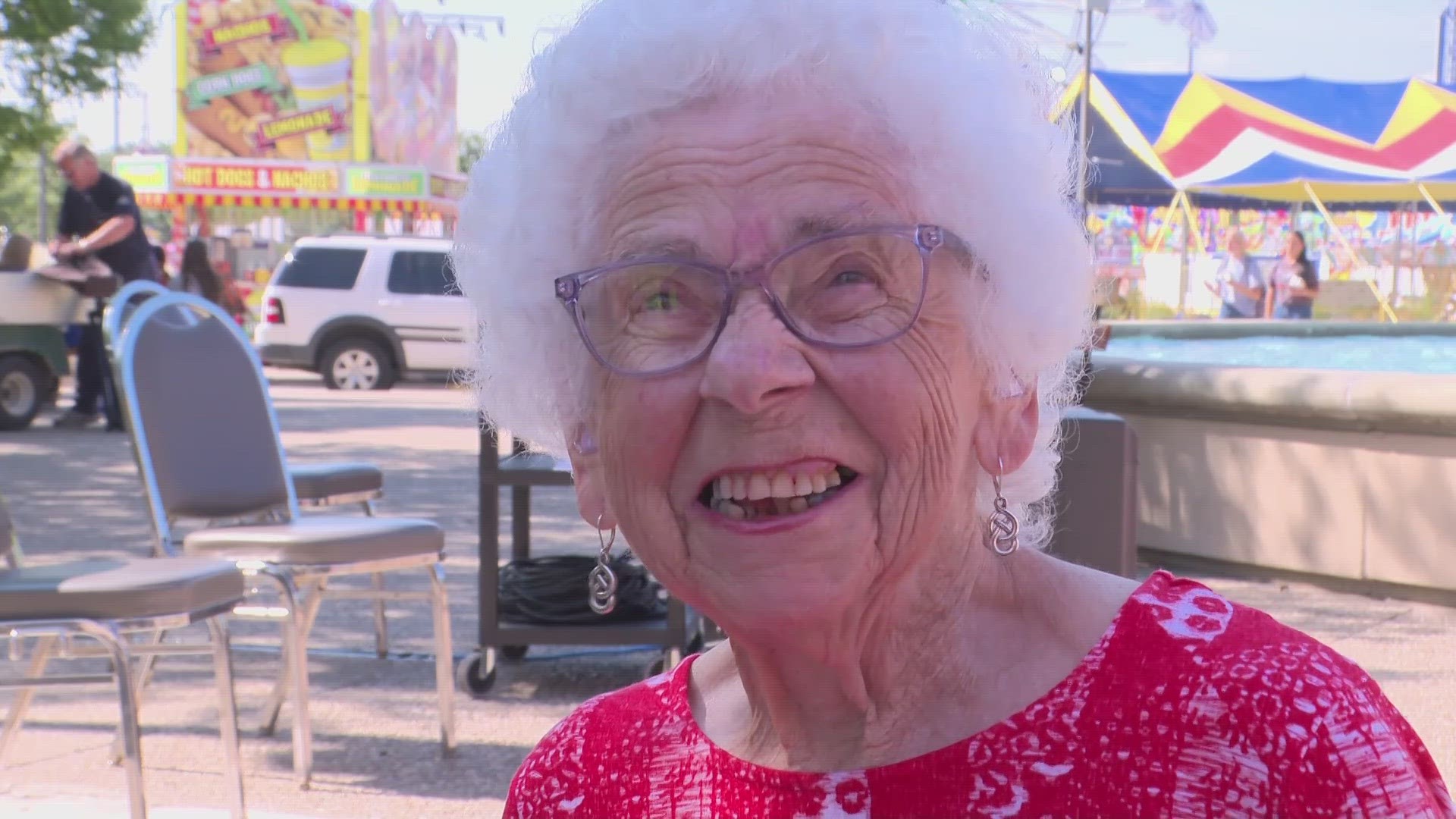 Holly Collins says she has been coming to the state fair for as long as she can remember. She's been a contributor in the baking contests for more than 70 years.