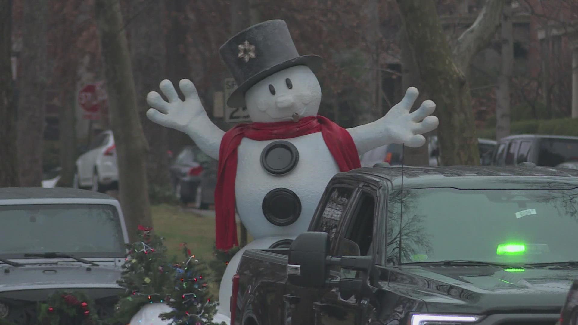 The Caravan made stops to six different neighborhoods where children and their families got a chance to get photos with Santa Claus.