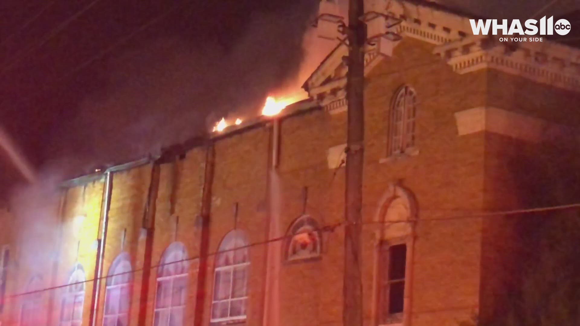 RAW Firefighters battle 2alarm fire at vacant church in Old