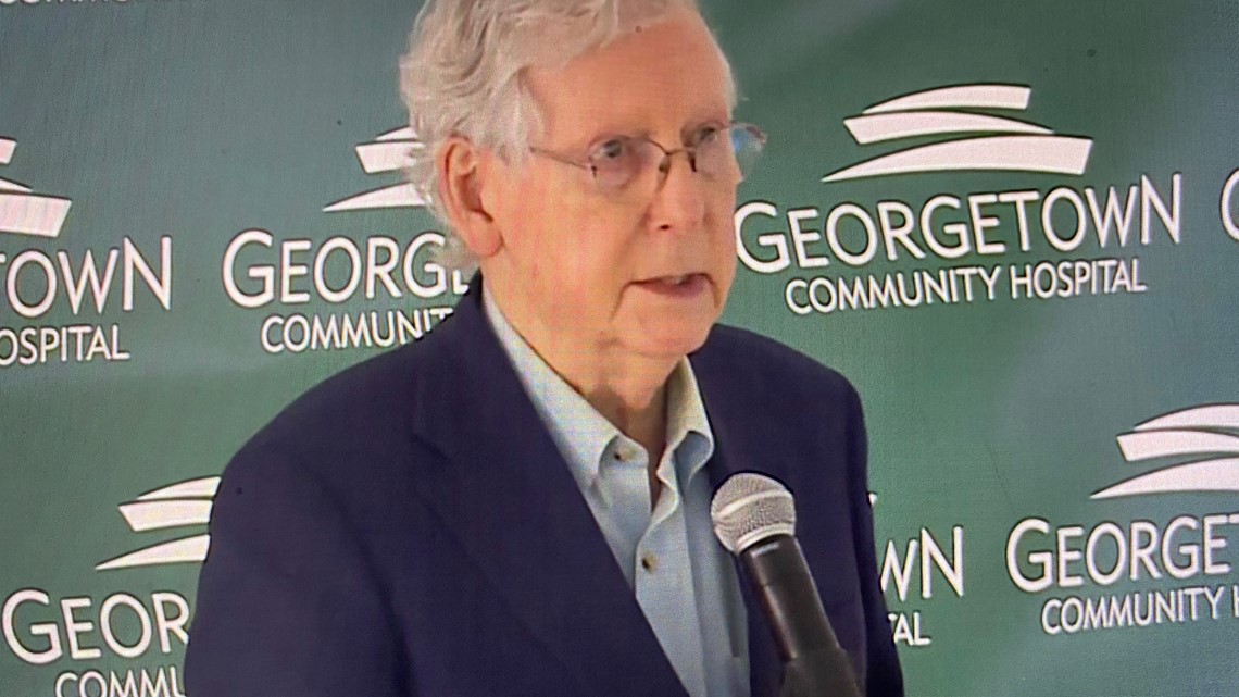 Sen. Mitch McConnell reacts to President Trump testing positive for COVID-19