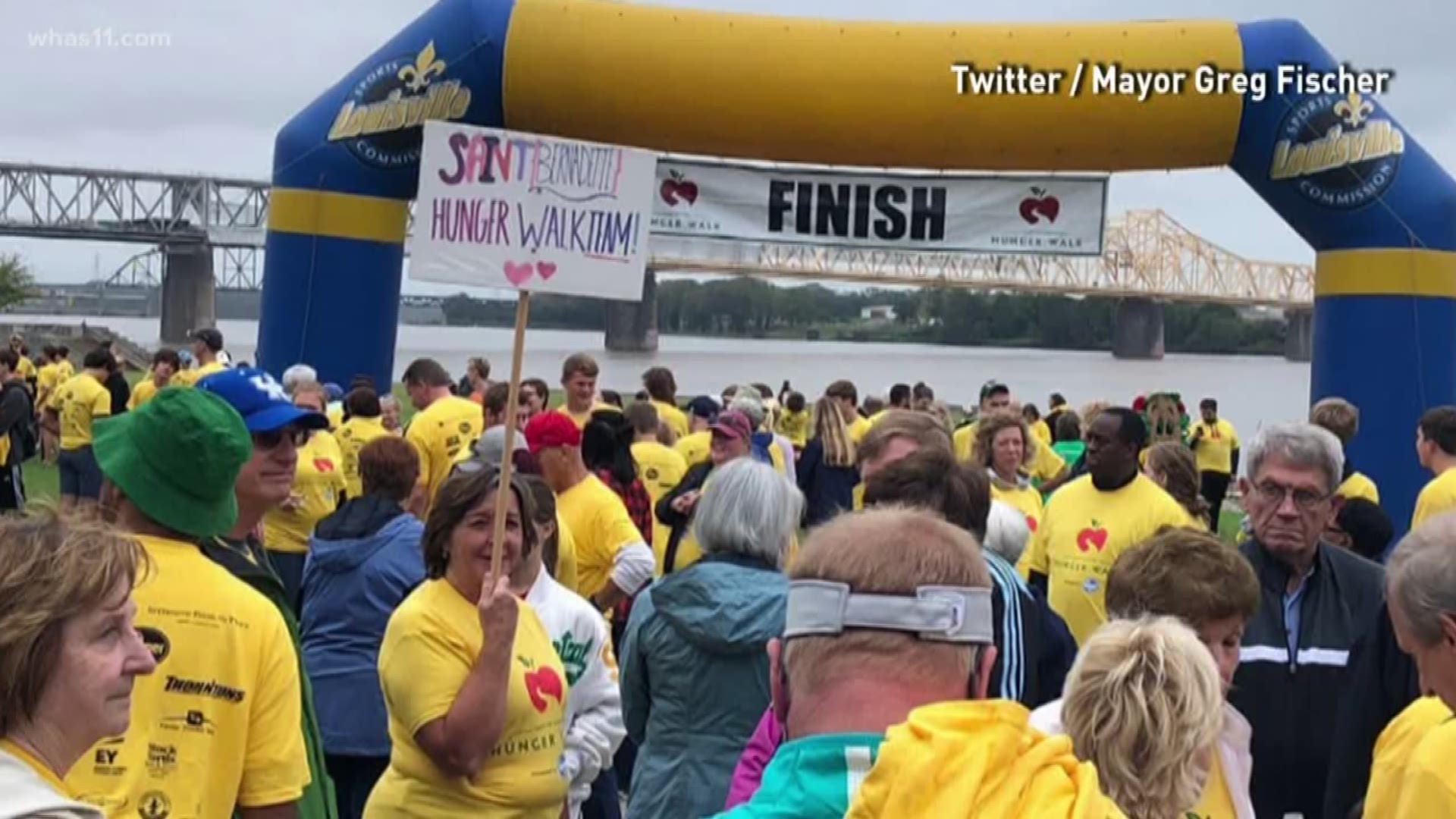 Sunday marked the 40th annual Hunger Walk and family festival held in downtown Louisville. The walk raises money to help combat hunger in Kentuckiana.