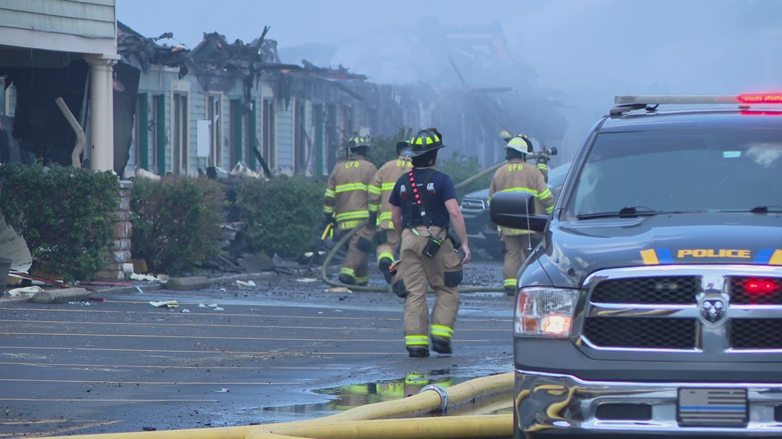 Multiple agencies investigating massive fire at southern Indiana hotel