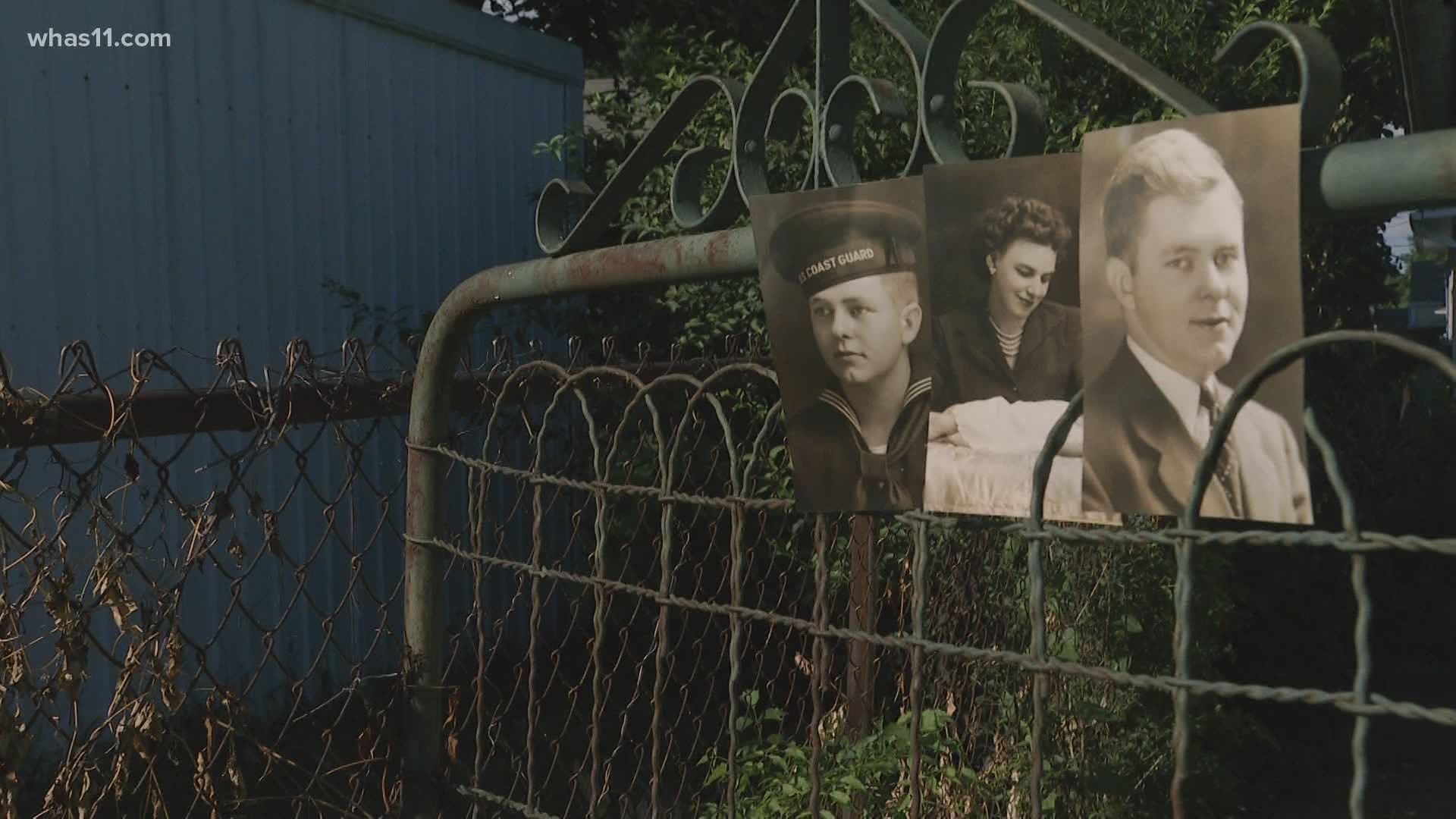 Glenn Weissrock says he was surprised to find several old photos in an alley behind his home.