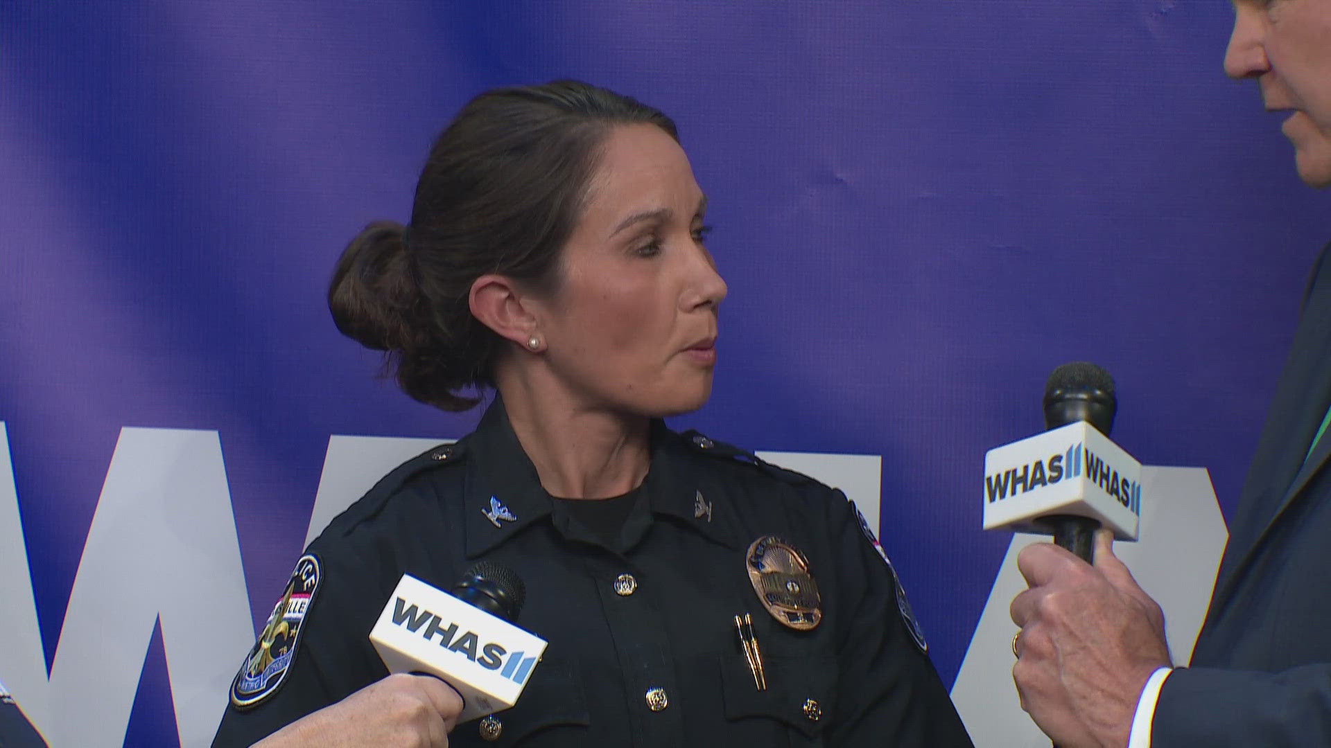 LMPD's Deputy Chief Emily McKinley joined WHAS11 to talk about flood response during a relief fundraiser.