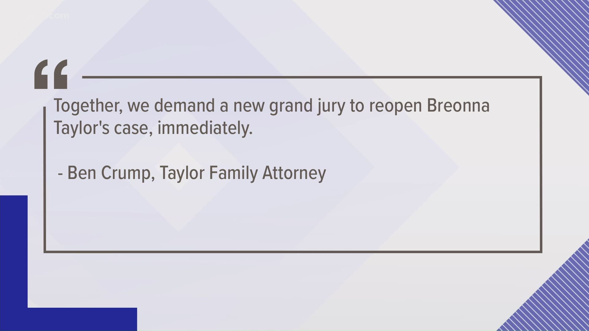 Benjamin Crump penned an open letter to Kentucky Governor Andy Beshear, asking for a new grand jury in the Breonna Taylor case.