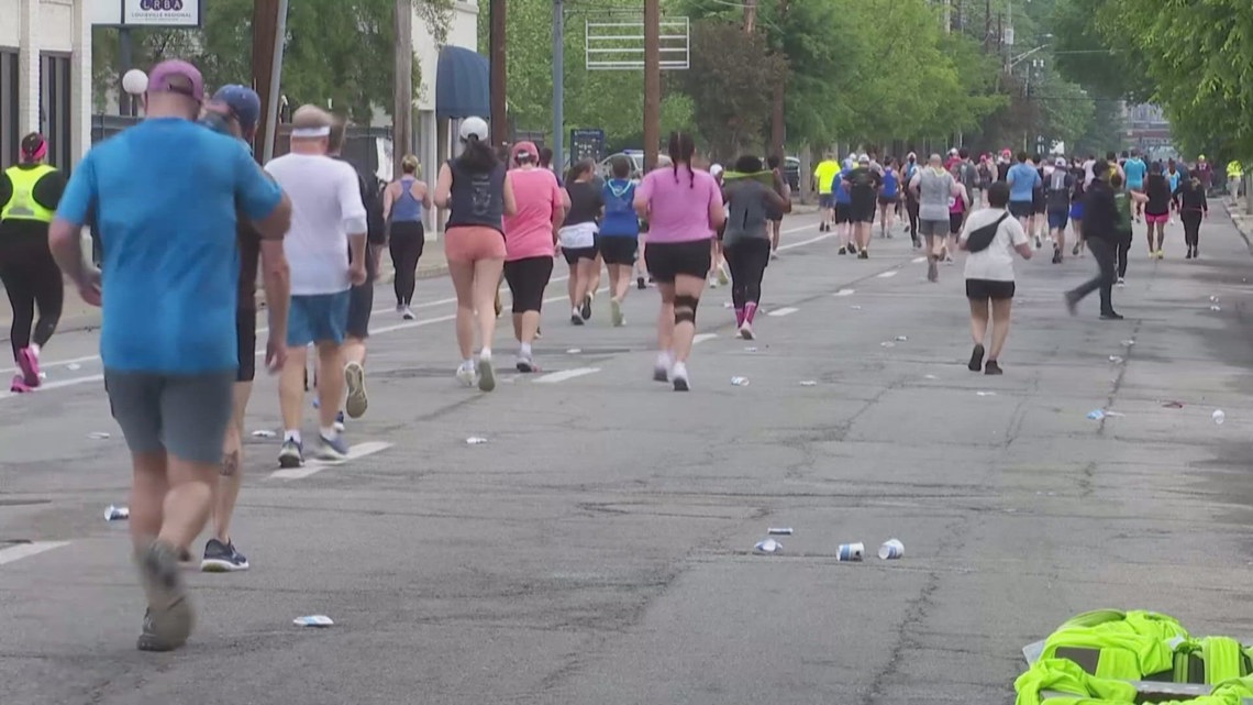 12,000 runners race through Louisville for Kentucky Derby Festival miniMarathon and Marathon