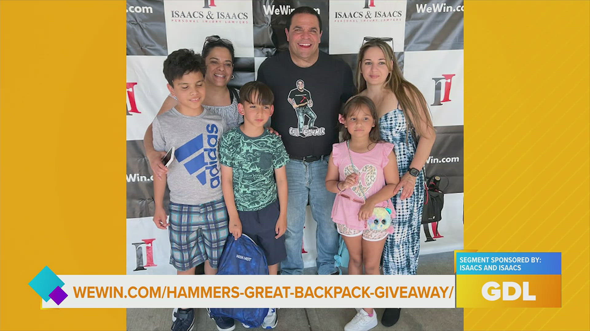 Isaacs & Isaacs is hosting the Hammer's Great Backpack Giveaway on August 3rd to help provide children with quality backpacks this Back to School season.