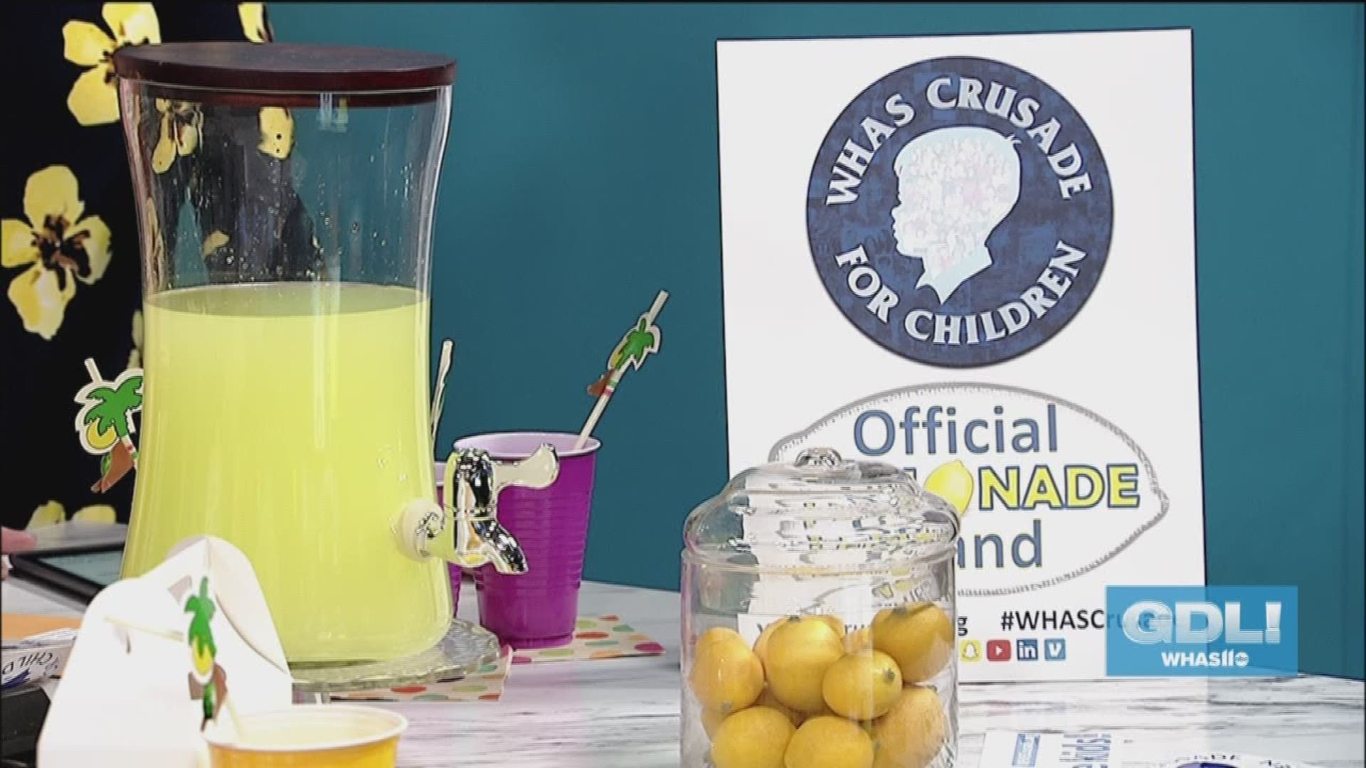 If you want to set up your own lemonade stand for the WHAS Crusade for Children, you can find details on WHASCrusade.org or call 582-7706.