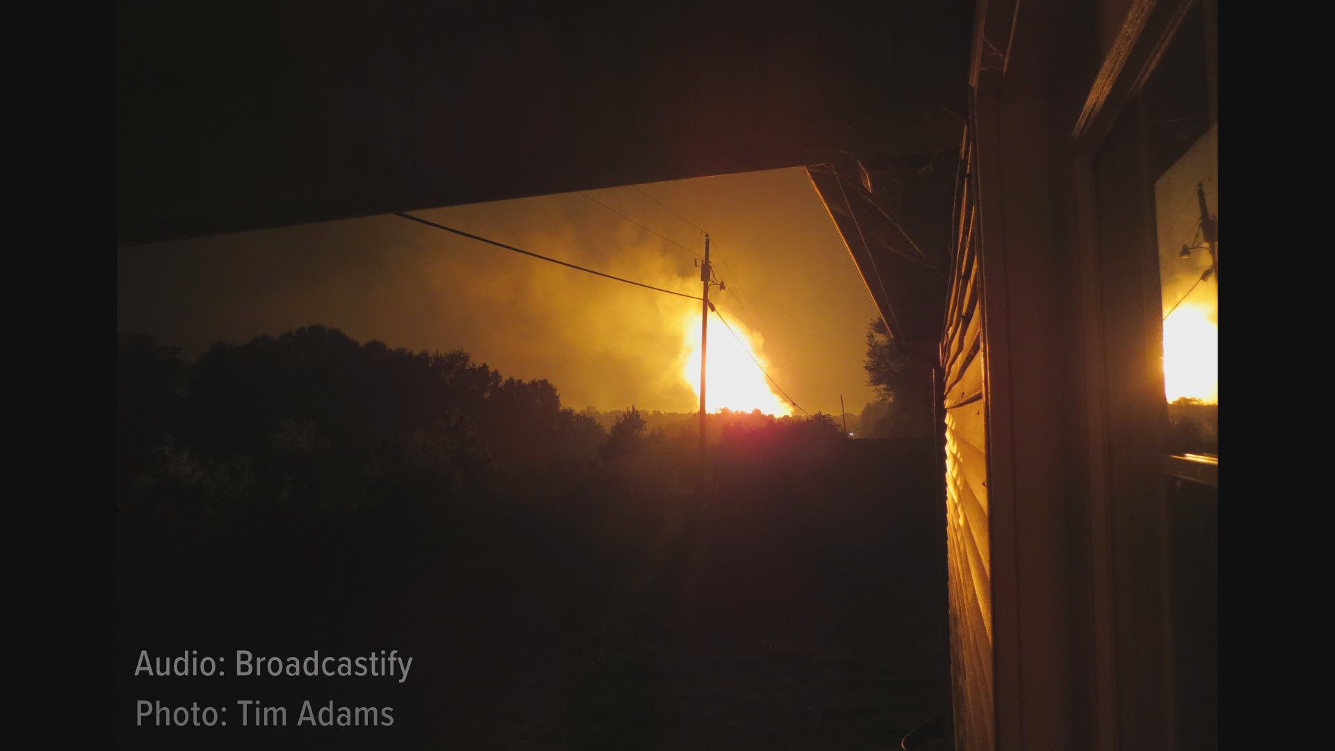 A gas line rupture caused a massive explosion in the early morning hours on Thursday in Lincoln County. Residents have two cities have been evacuated.