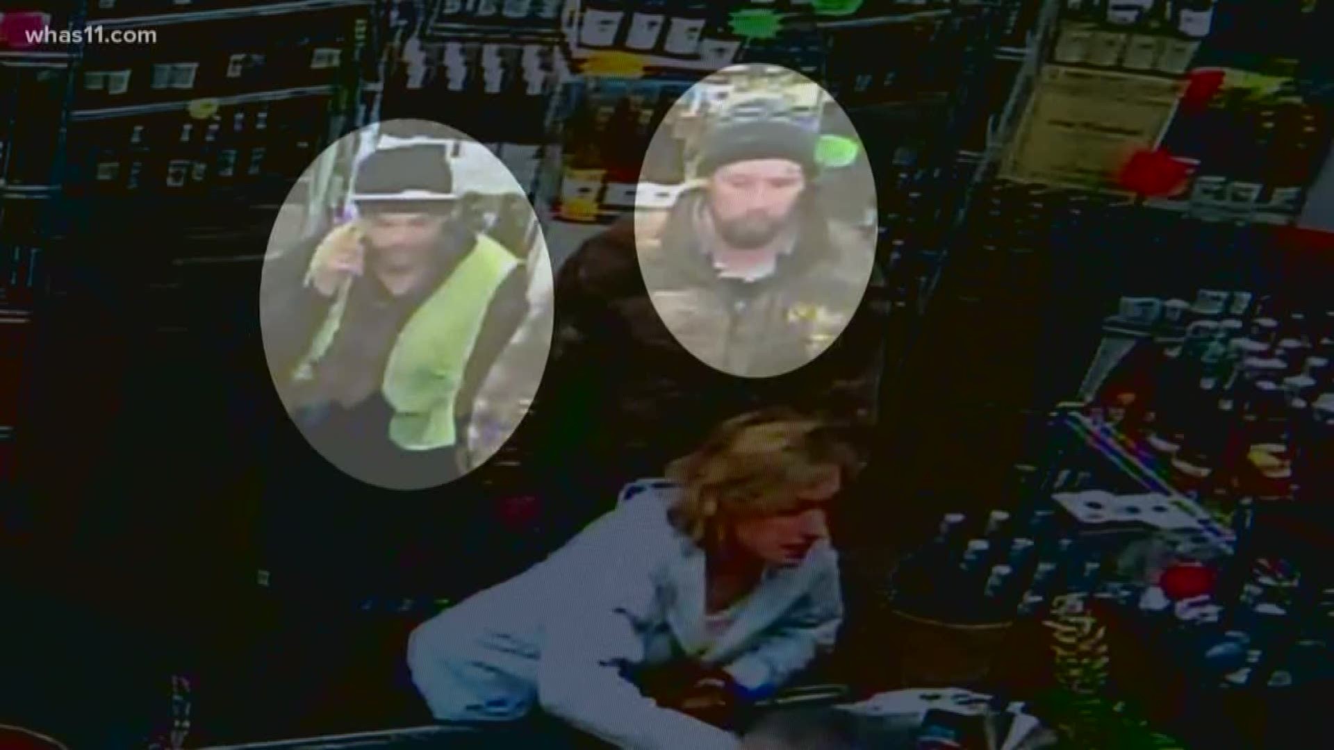The three suspects stole around $500 of liquor at Top Hat Liquor Store.