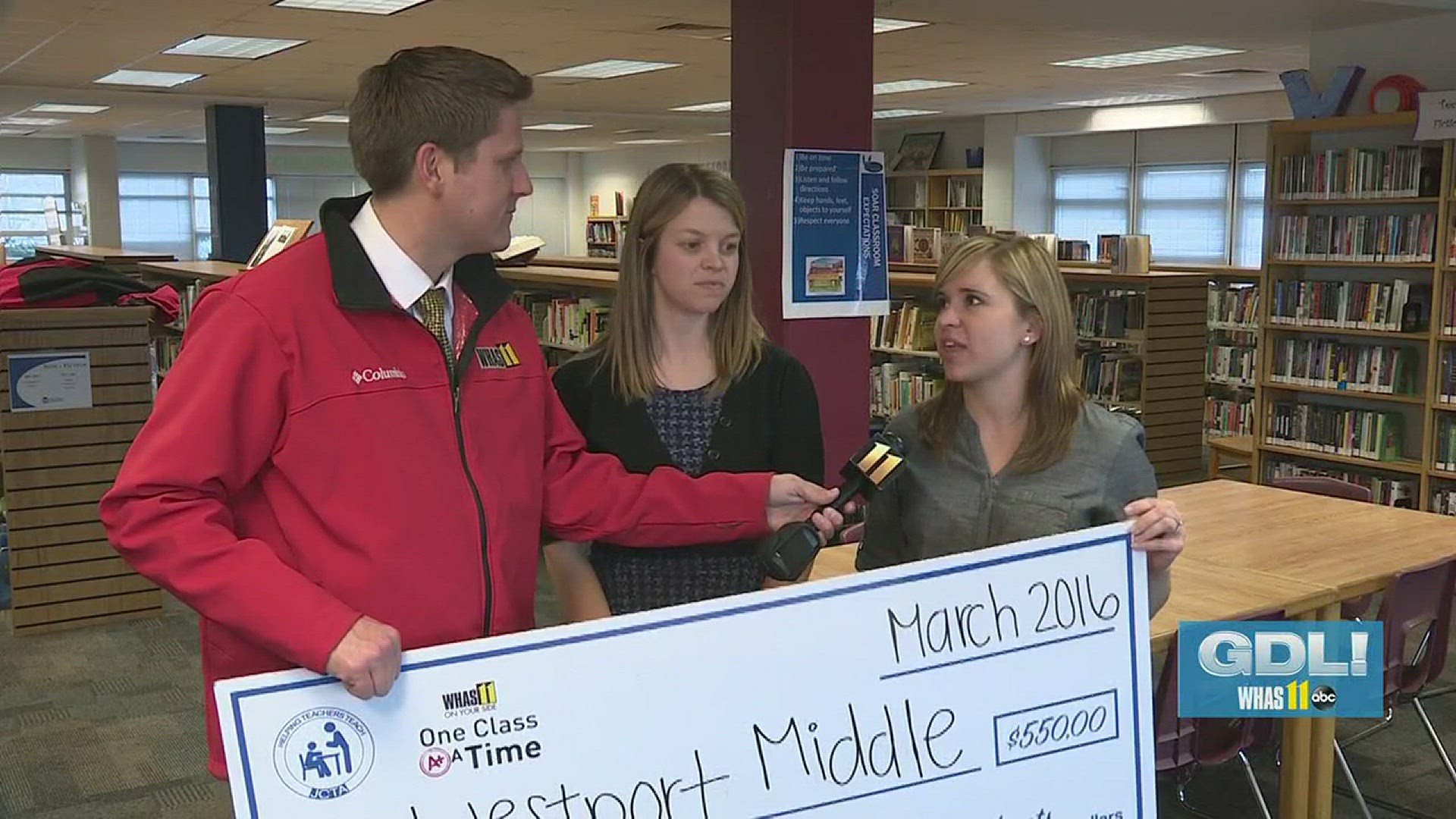 Congratulations to Sharon Klump's class at Westport Middle School on being a One Class At A Time winner.To nominate a class room you think should win, do so at WHAS11.com