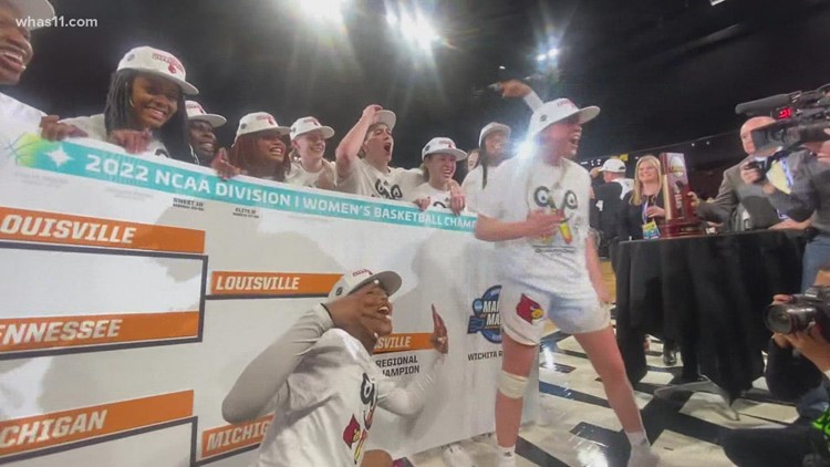 'Final Four!' | Louisville Cardinals celebrate win over Michigan