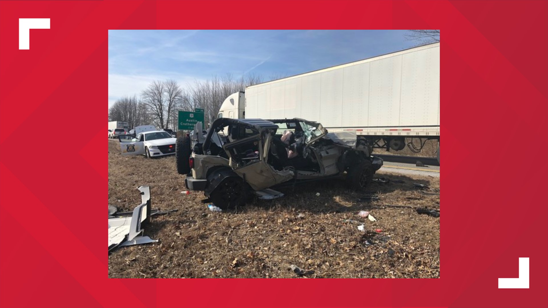 Two injured in southern Indiana crash on I-65 | whas11.com