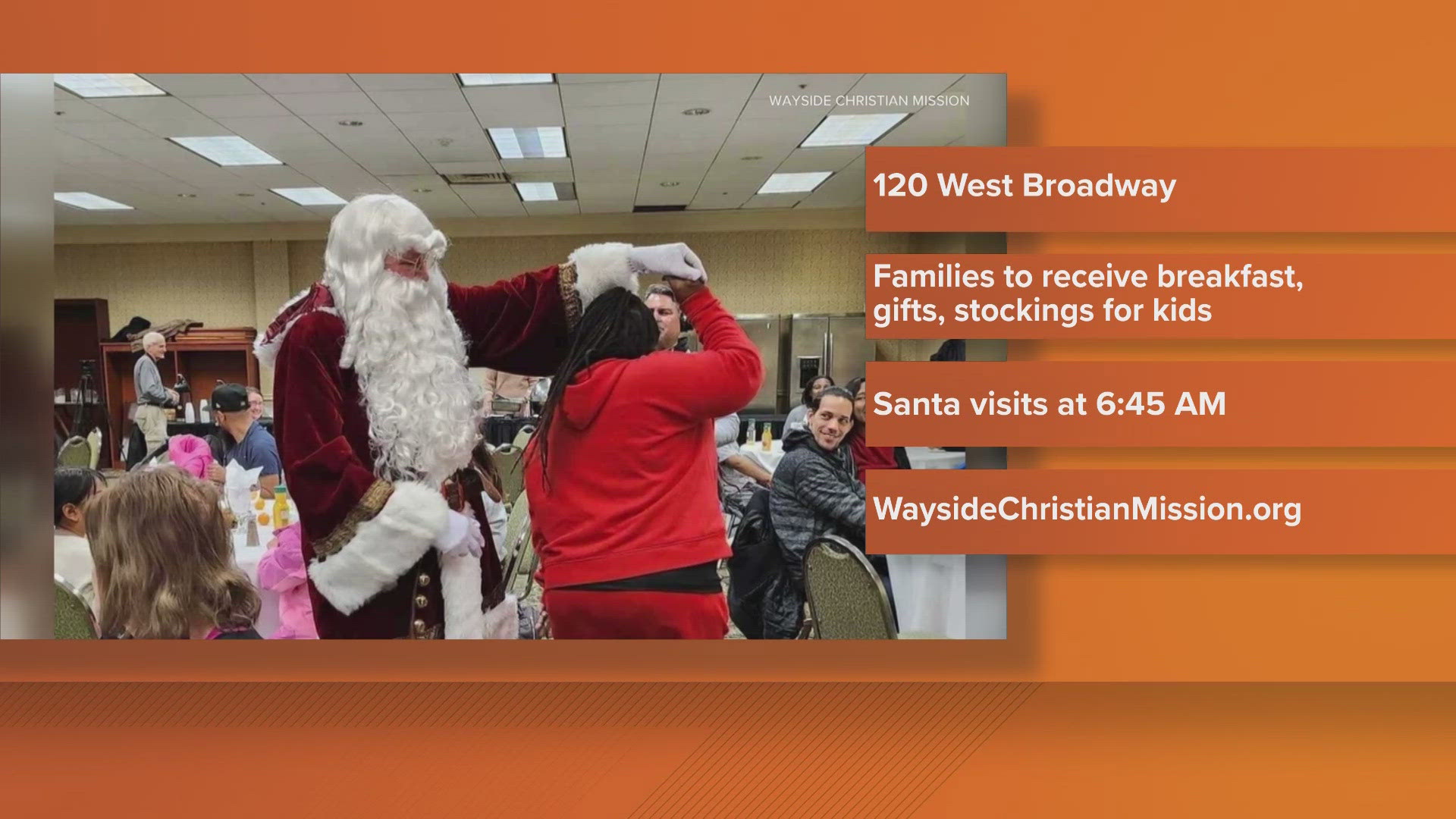 "Breakfast with Santa" at Hotel Louisville begins at 6 a.m. on Tuesday, Dec. 17.