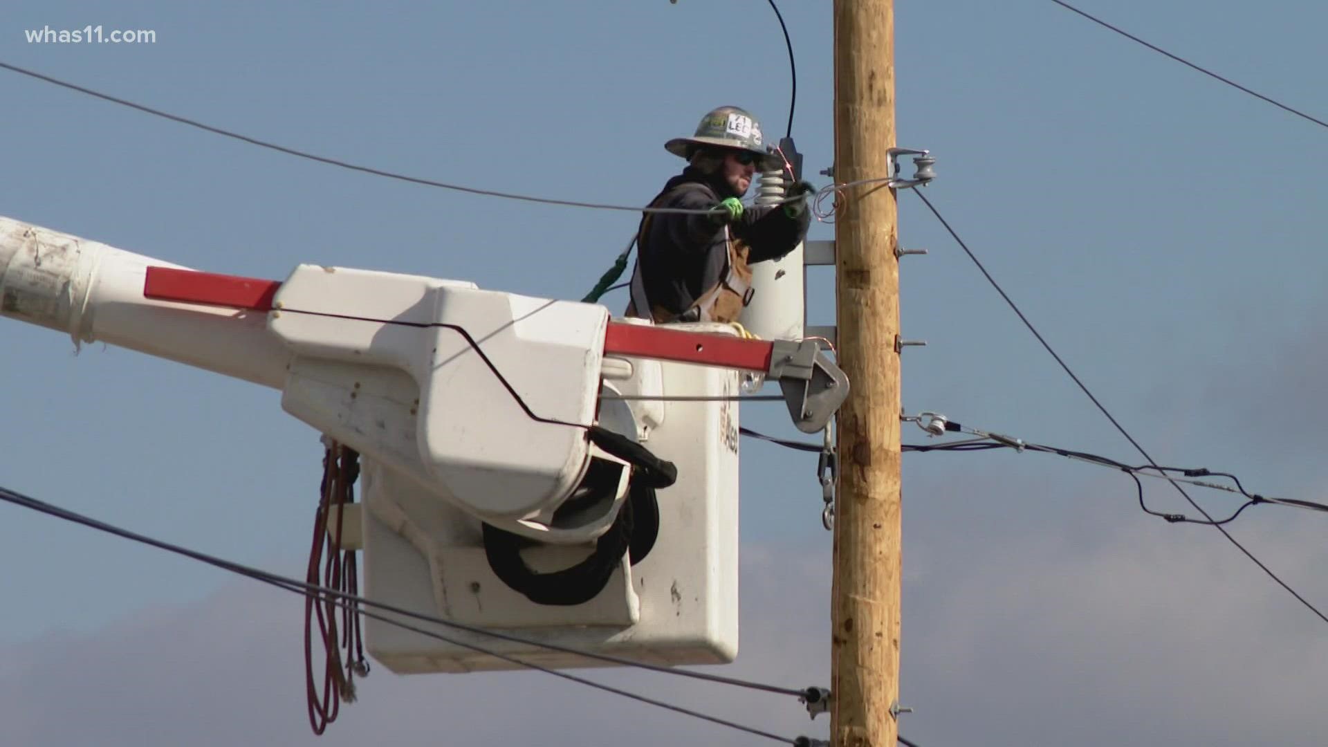 As of Sunday afternoon, the Mayfield Electric System has got power back to just under 34 hundred customers.