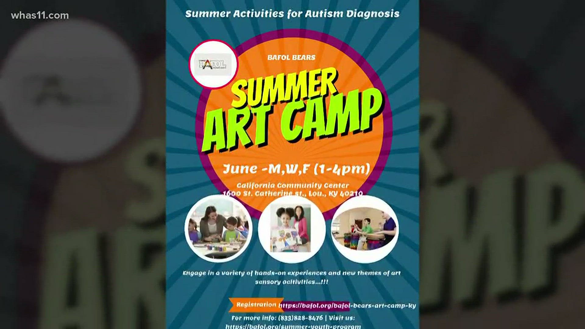 The Booker Autism Foundation is hosting two summer camps for children on the autism spectrum. The CEO of the foundation Reverend Doctor Jasmine Booker talked to WHAS11's Juliana Valencia about the camp.
