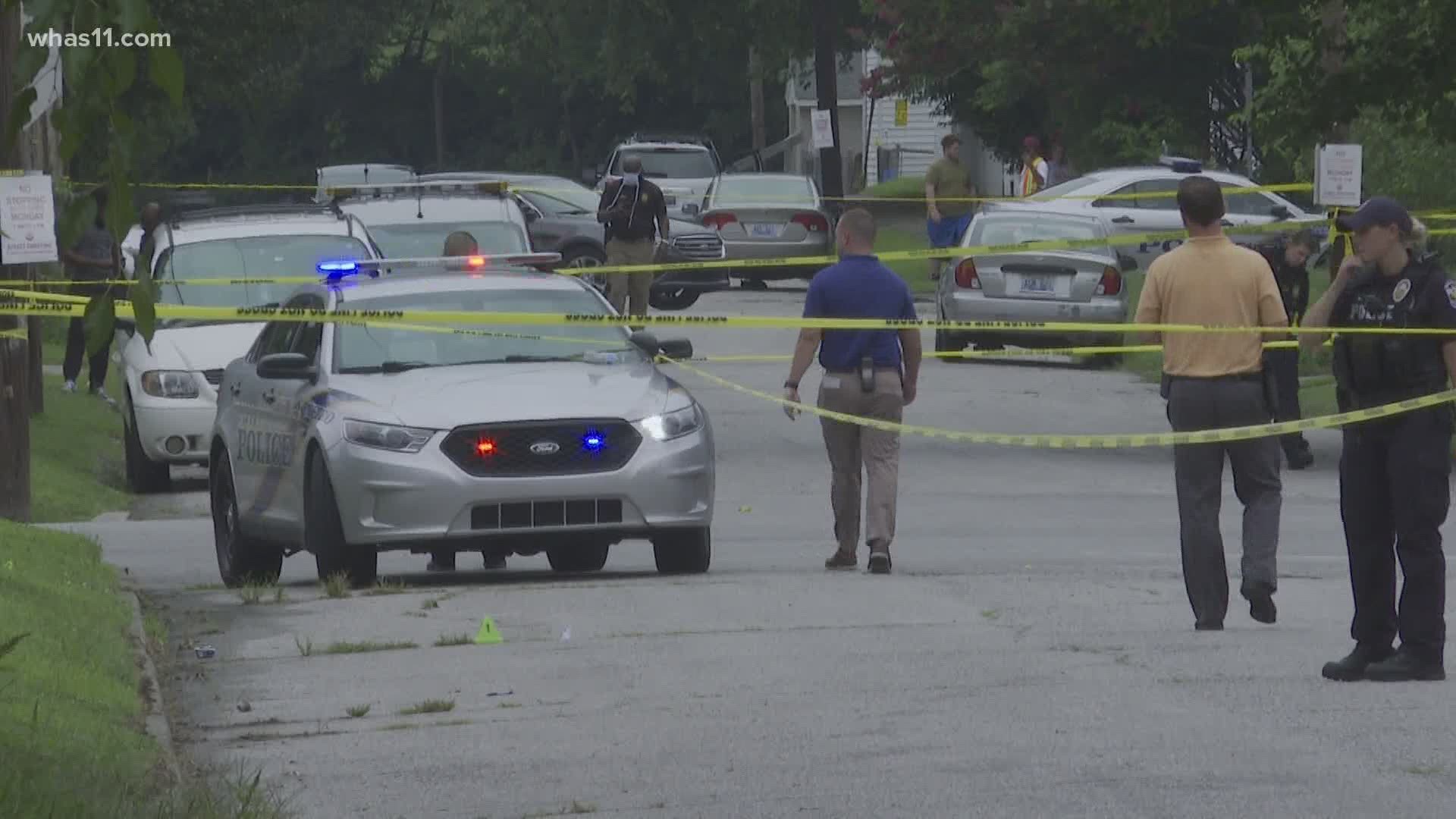 Two people, including a 3-year-old girl, were shot and killed in the Jacobs neighborhood Friday afternoon.