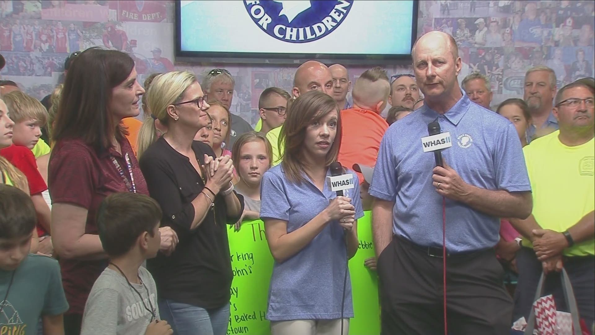 Just before the final total of the 66th WHAS Crusade for Children was announced, Marlys Swope made a surprise appearance.