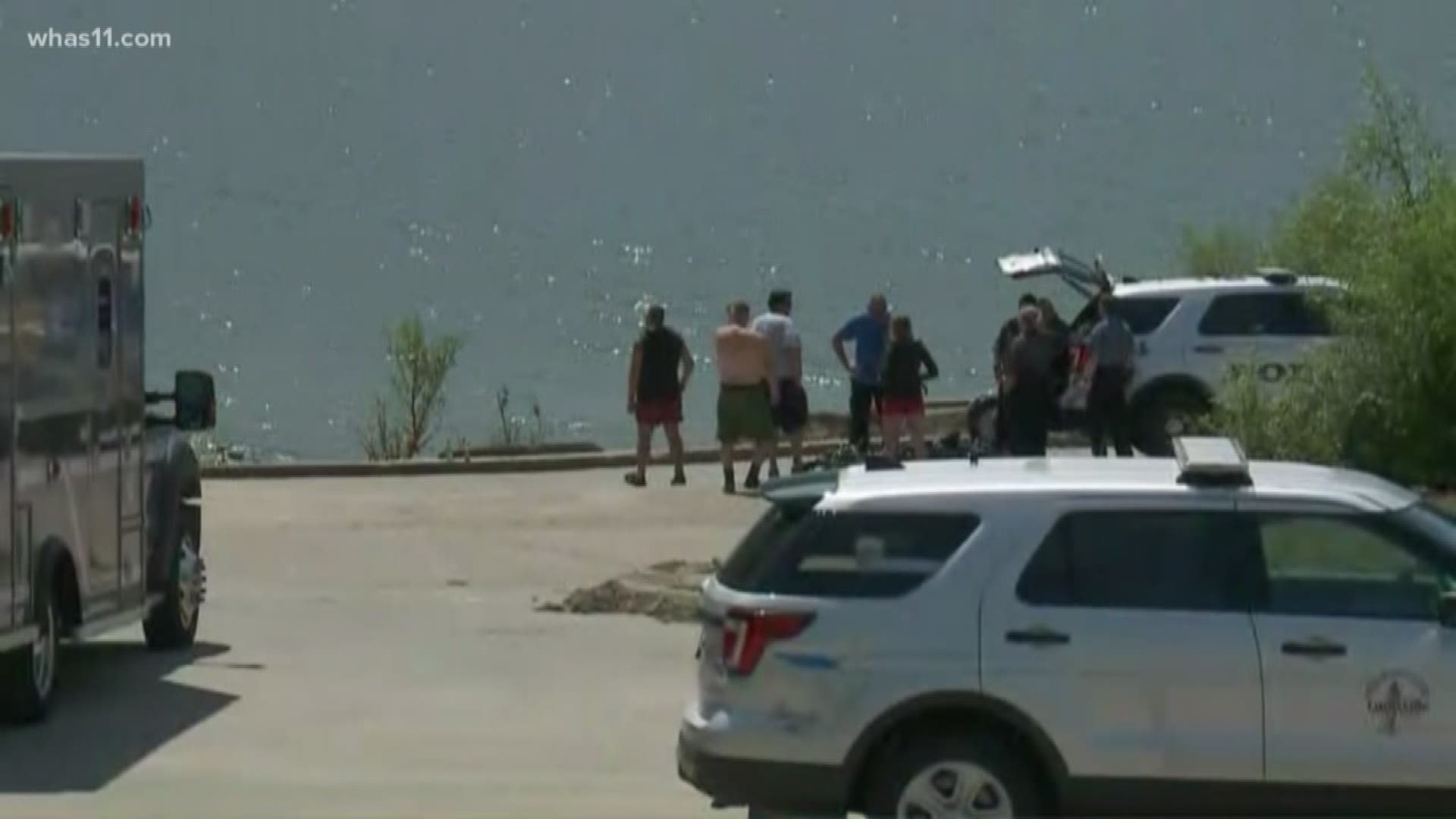 Authorities are searching for a man after he went underwater during a boating incident on the Ohio River near the Greenwood Boat Docks.