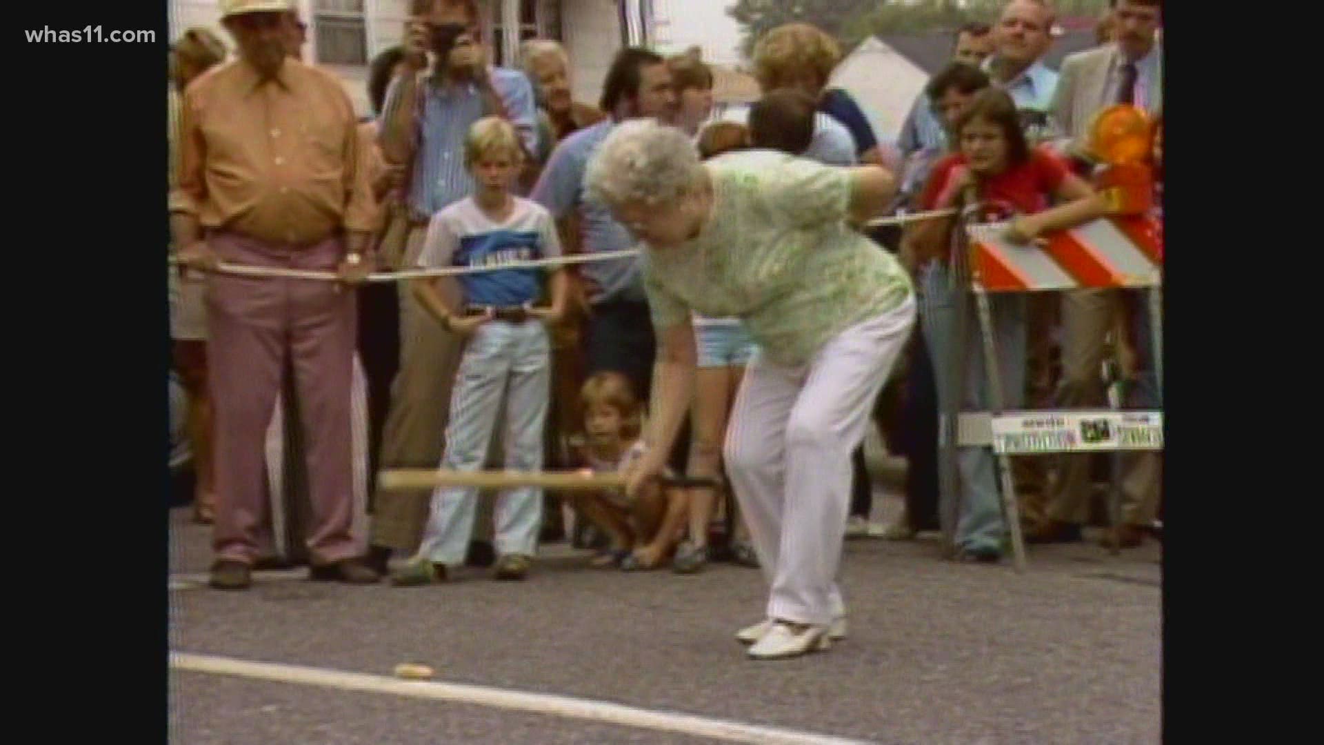 It's a German street game and a cherished tradition in Louisville's Schnitzelburg neighborhood every year. Here's how the game began.