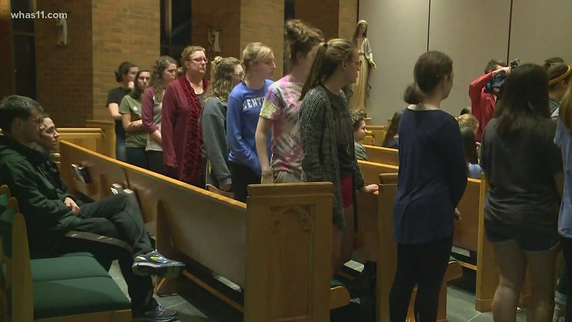 Students at the university organized the event to remember the victims of the school shooting in Florida.