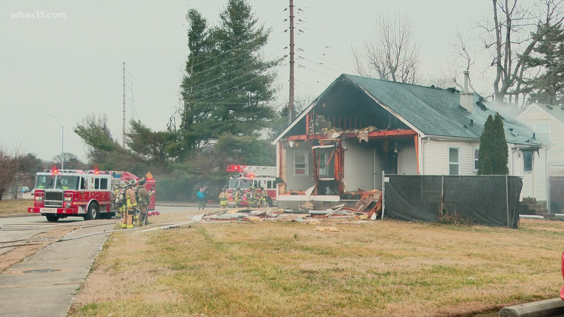 Louisville Fire said the home was vacant and no was injured following an explosion and fire at a home in the Bon Air neighborhood.