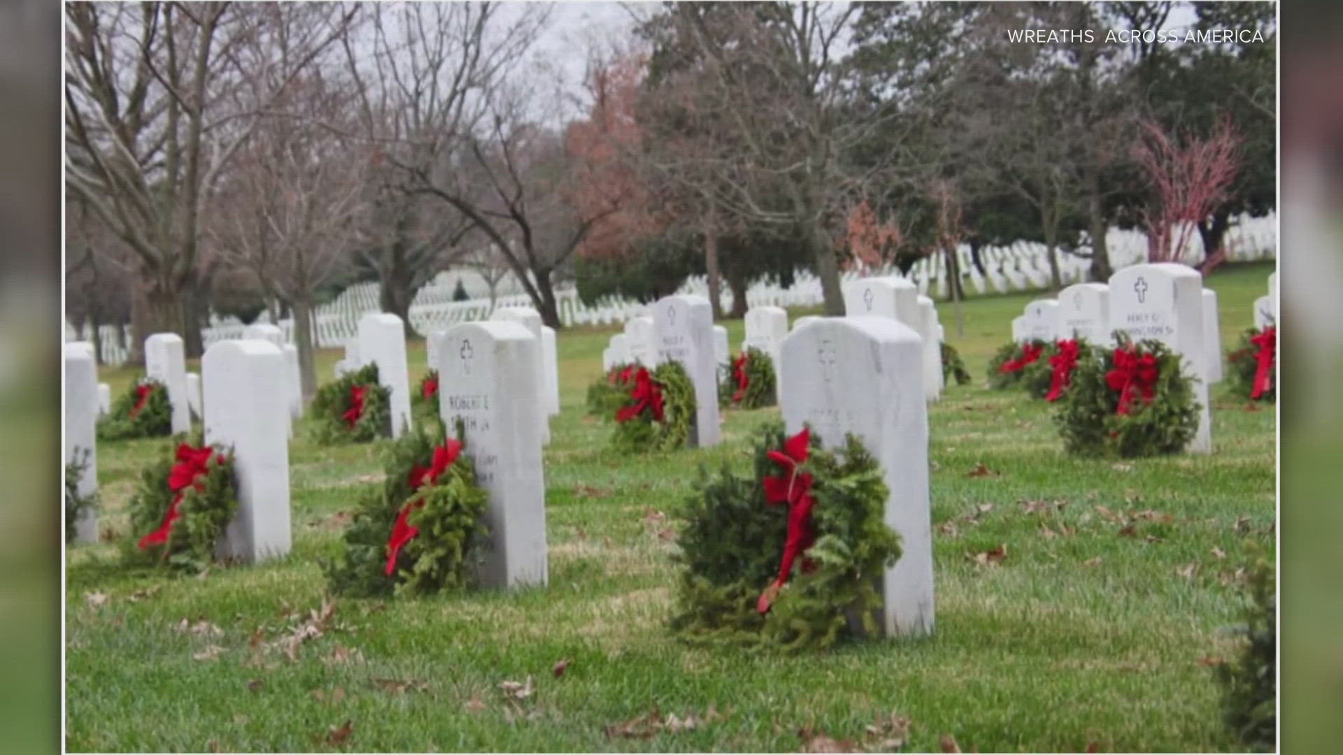 Through Wreaths Across America, people can donate to make sure a wreath is placed at more than 11,000 veteran's graves at Zachary Taylor cemetery.