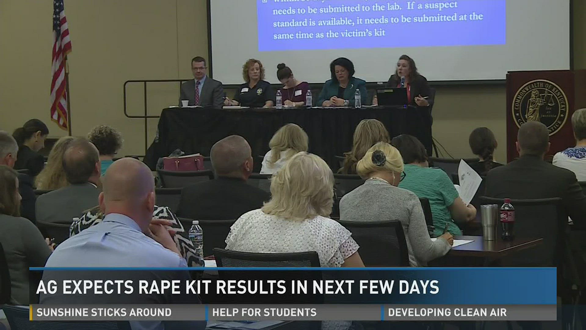 AG expects rape kit results in next few days