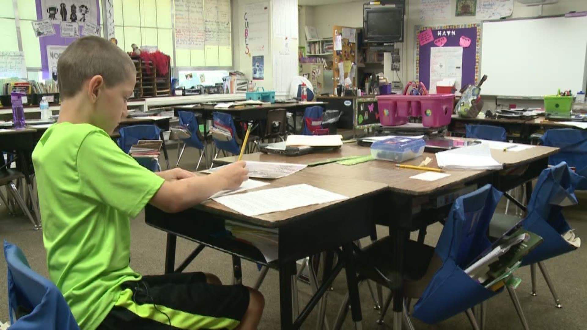 Fourth grader develops friendship with soldier