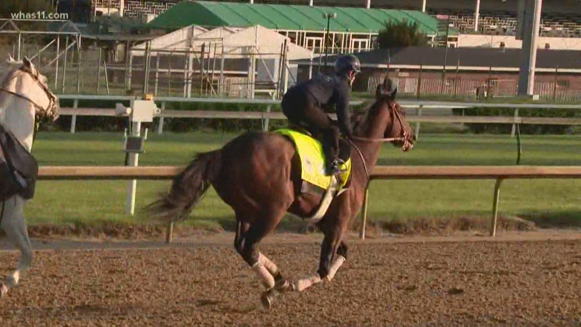 At Barn 28, it was a perfect morning and a perfect final work for expected Derby favorite Omaha Beach. Trainer Richard Mandella was quietly confident after his colt worked 5 furlongs in a stunning 59 seconds flat.