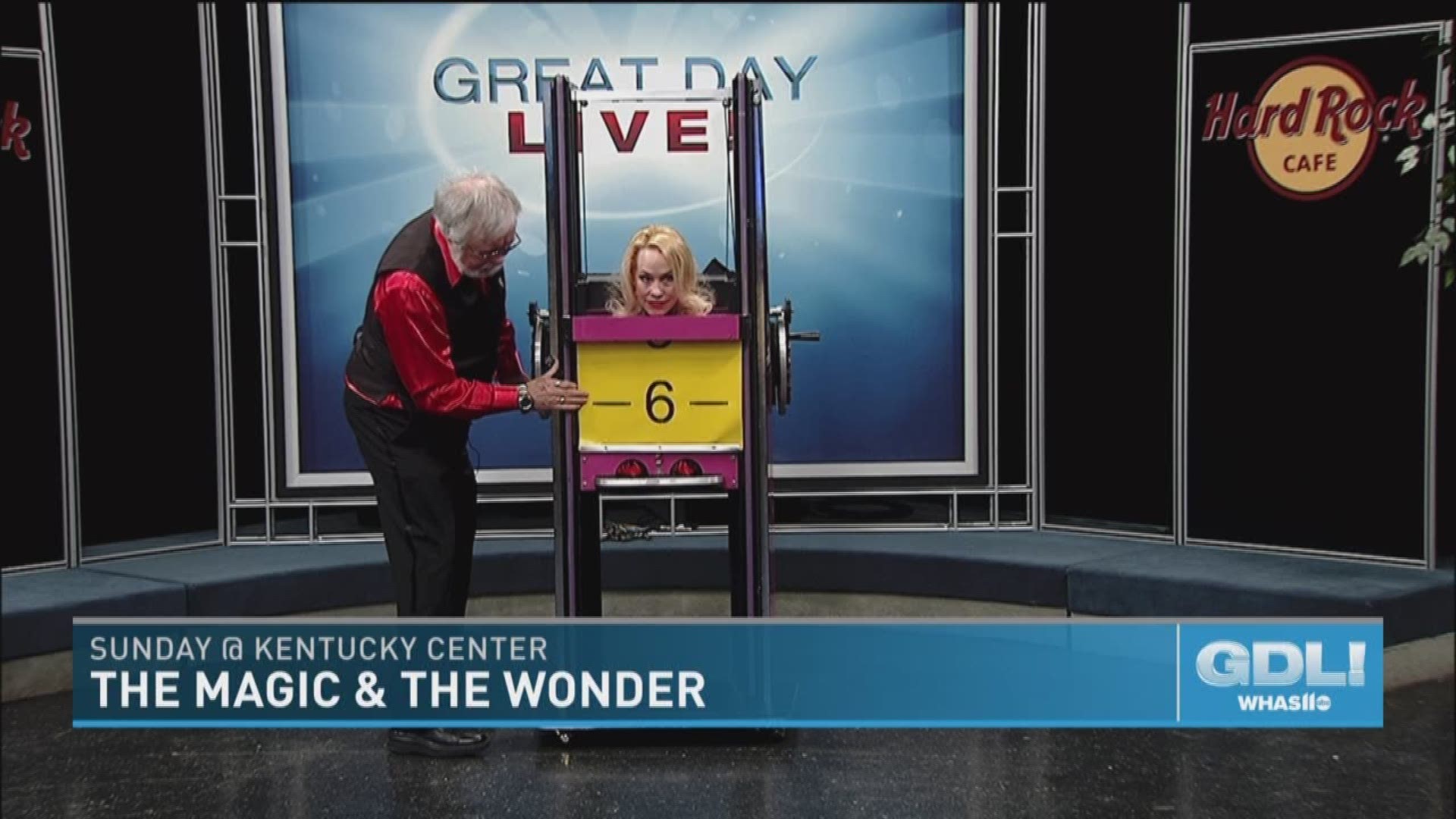 Louisville magician Patrick Miller joins us today in the GDL studio along with his wife to perform an illusion. Patrick organizes The Magic and the Wonder show at The Kentucky Center on Sunday, May 20, 2018.