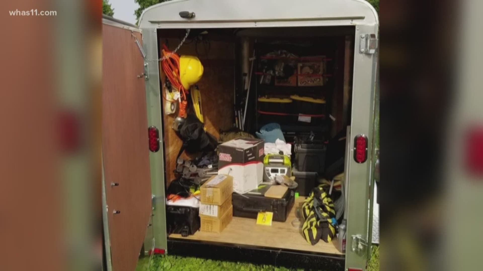 To the search dog association, this trailer held their entire operation with thousands of dollars worth of equipment.