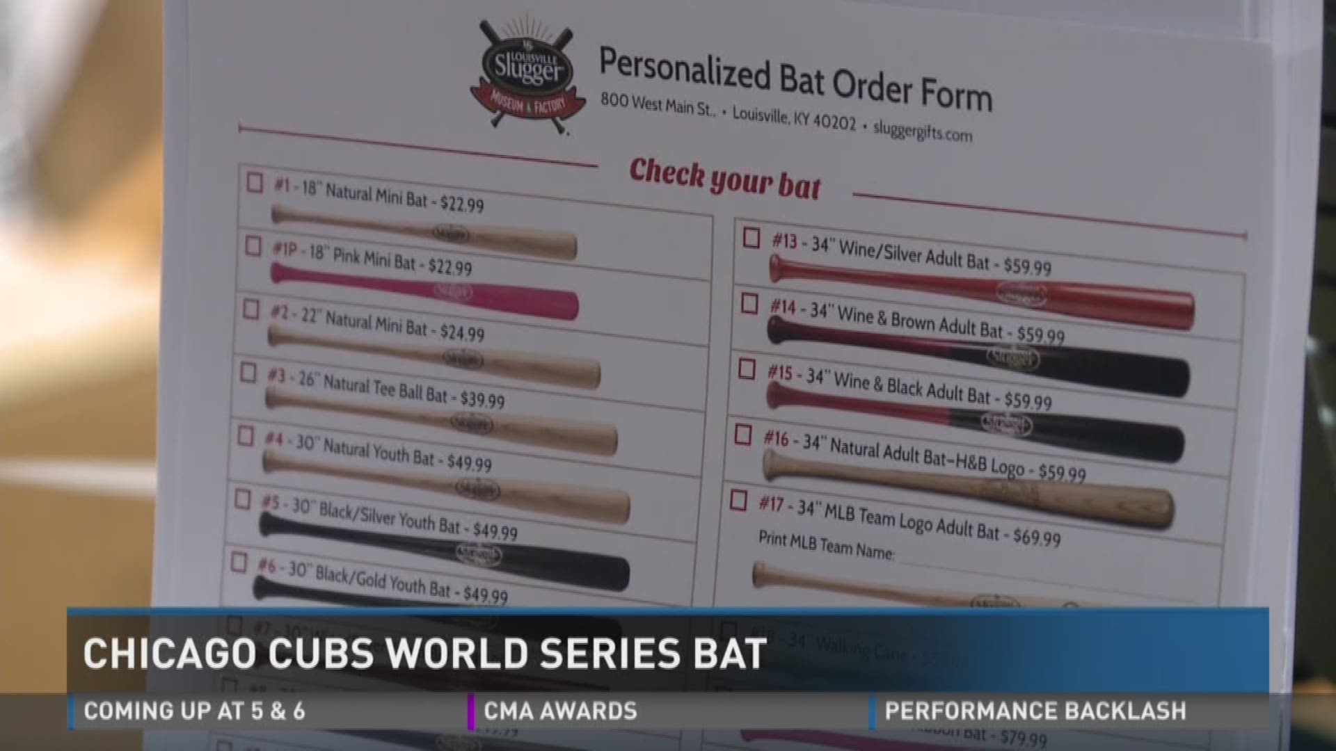 Louisville Slugger designing keepsakes for Cubs fans after World