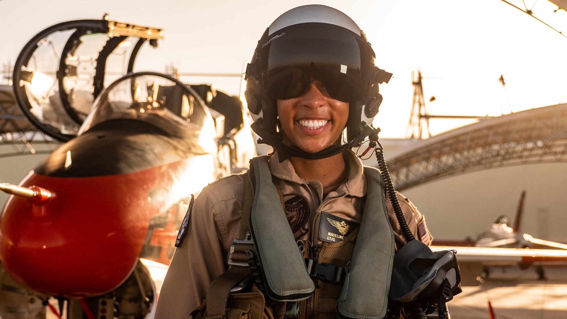 Lt. J.G. Madeline "Maddy" Swegle talks about what it took to become the U.S. Navy's first black female tactical jet pilot.