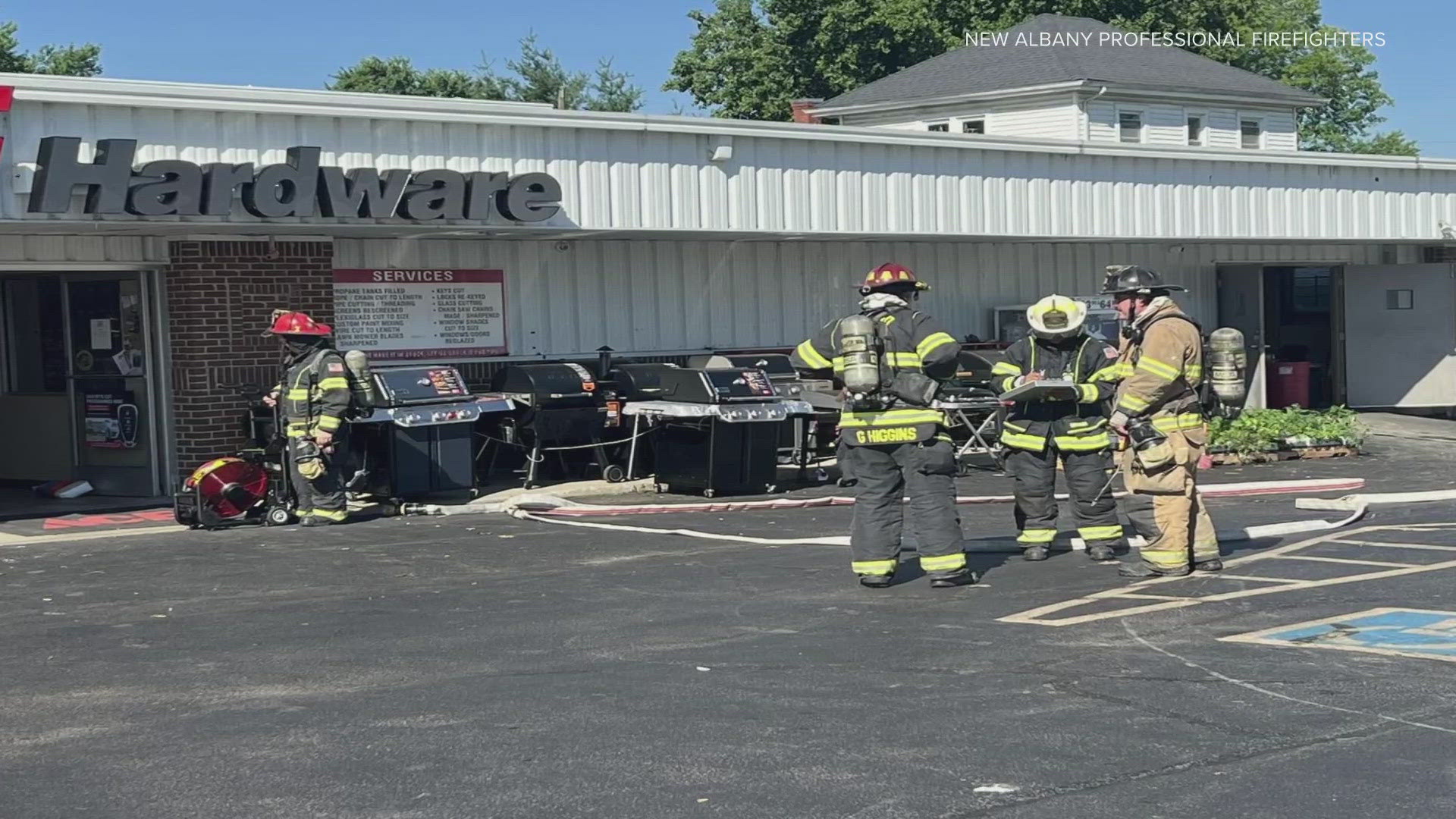 New Albany city officials say there was a "buildup of carbon monoxide" at a local business Thursday morning.