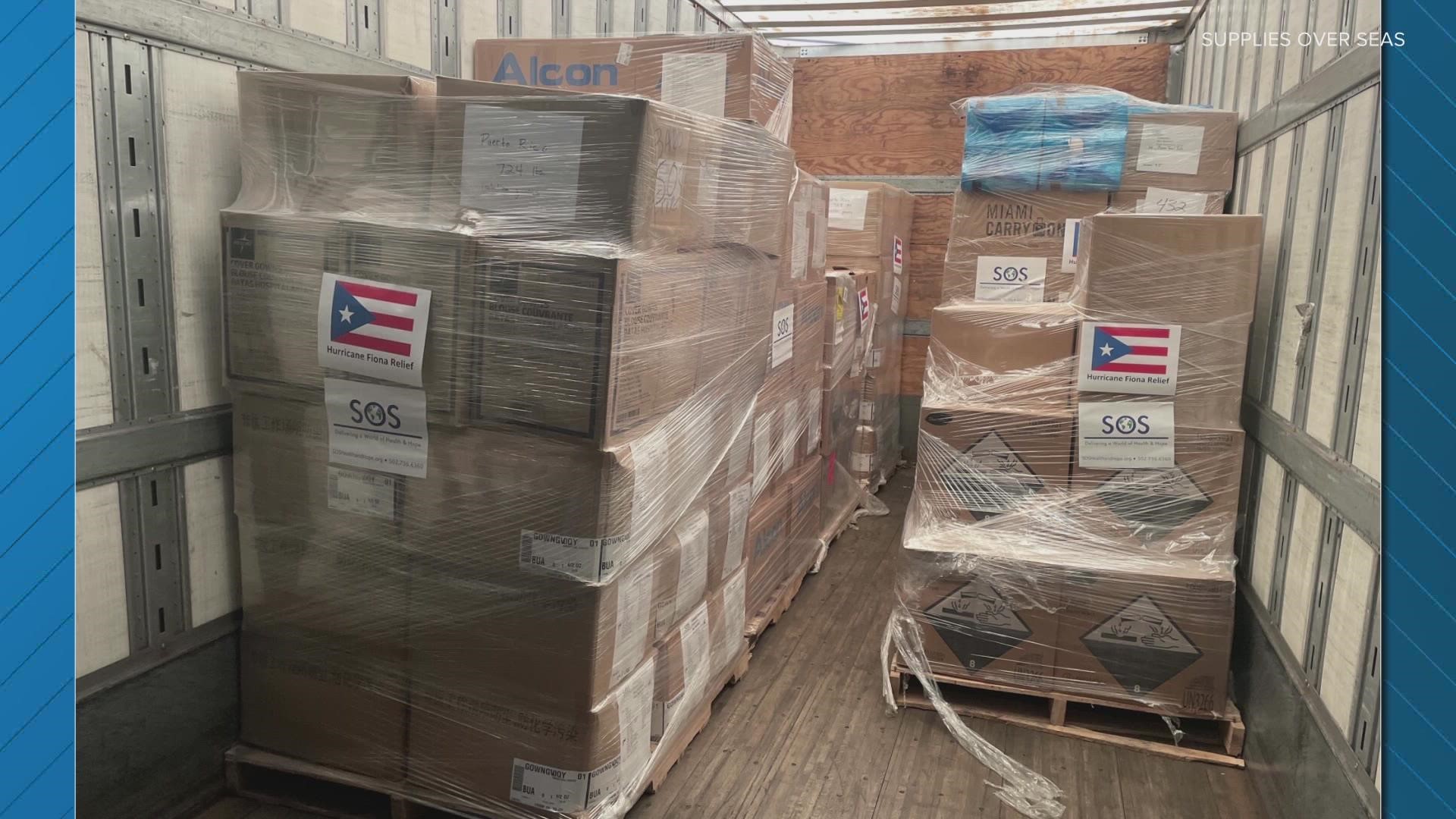 The organization is sending much needed supplies to Puerto Rico including bleach, wipes, and other cleaning supplies after the devastation of Hurricane Ian.