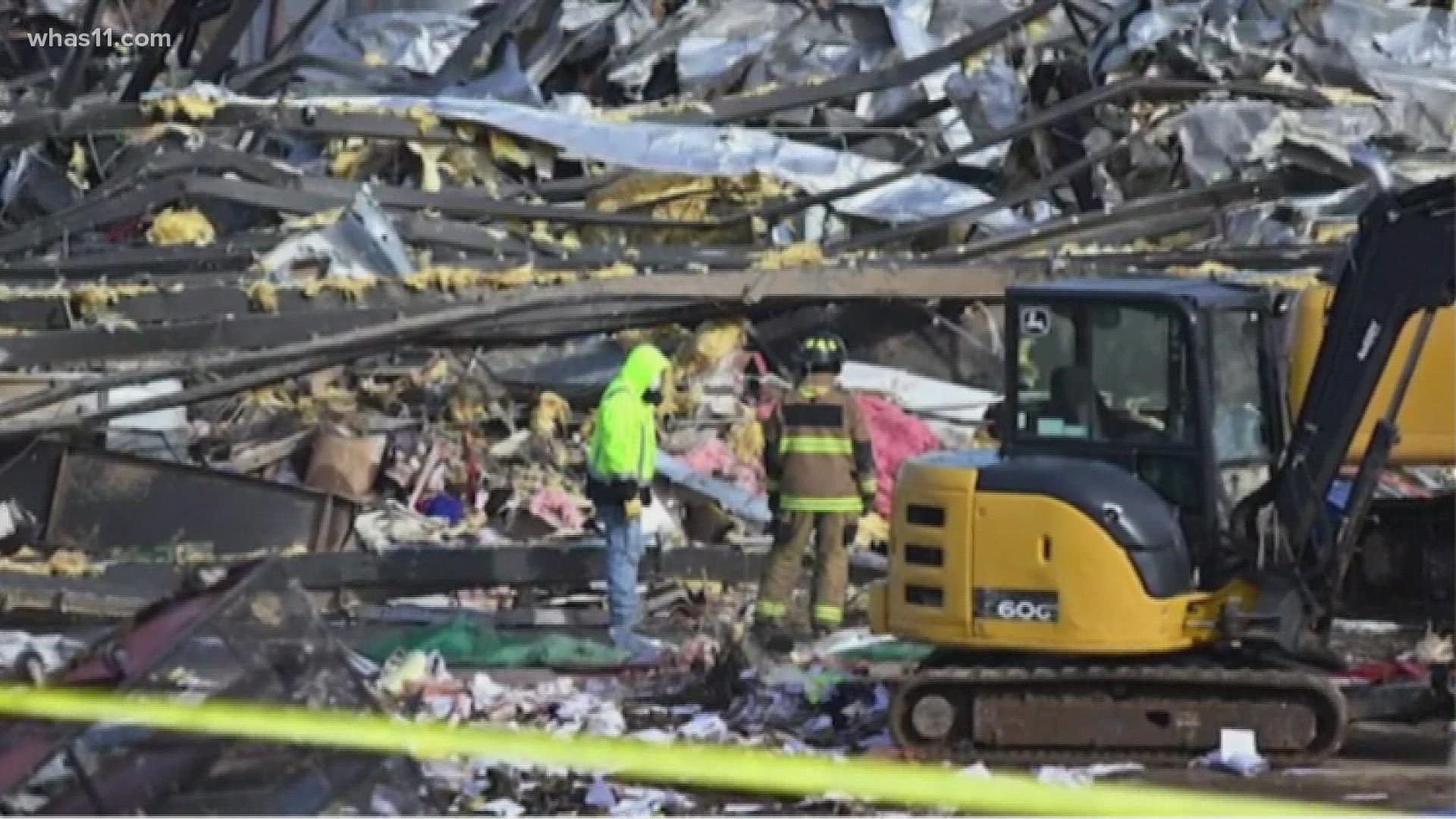 State officials say they are still working to verify those numbers at Mayfield Consumer Products. The company was destroyed after a tornado Friday night.