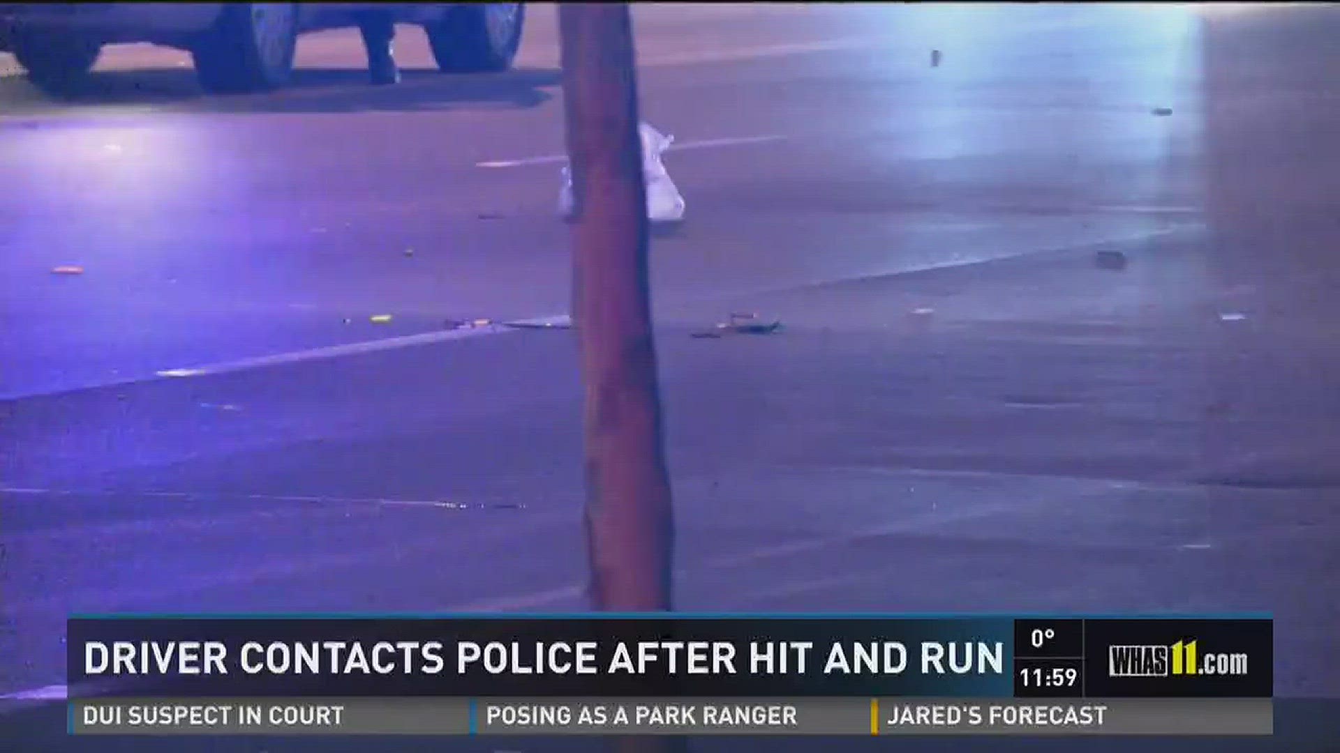 Driver contacts police after hit and run | whas11.com