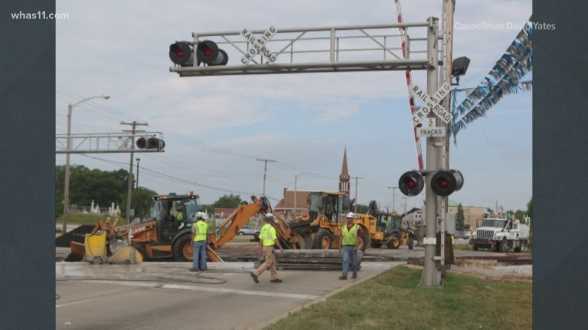 You'll need to find a way around the railroad crossing on Valley Station Road until Saturday.