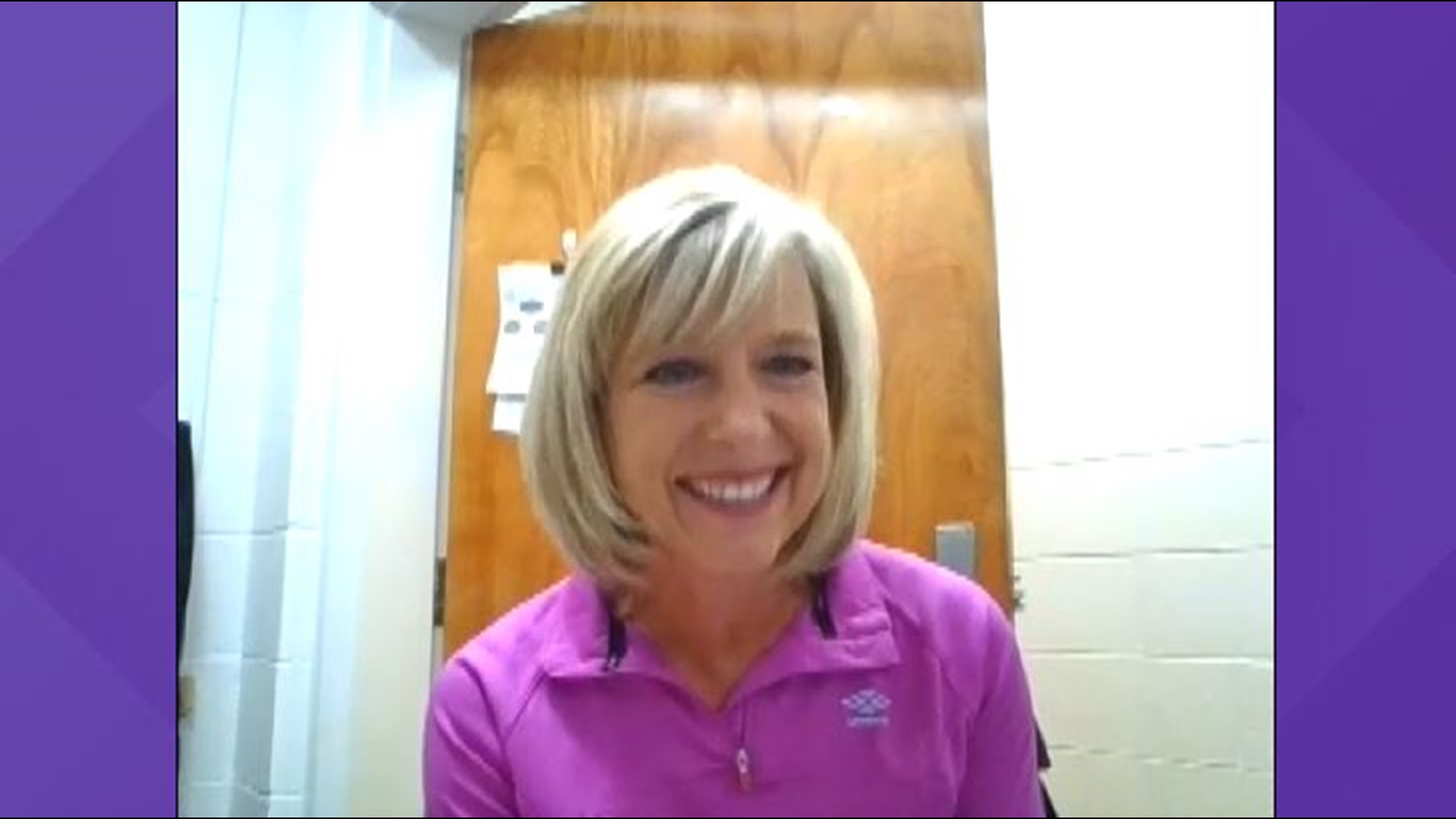 Lori Gavin, PE teacher from Parkwood Elementary School, works to involve all students in sports.