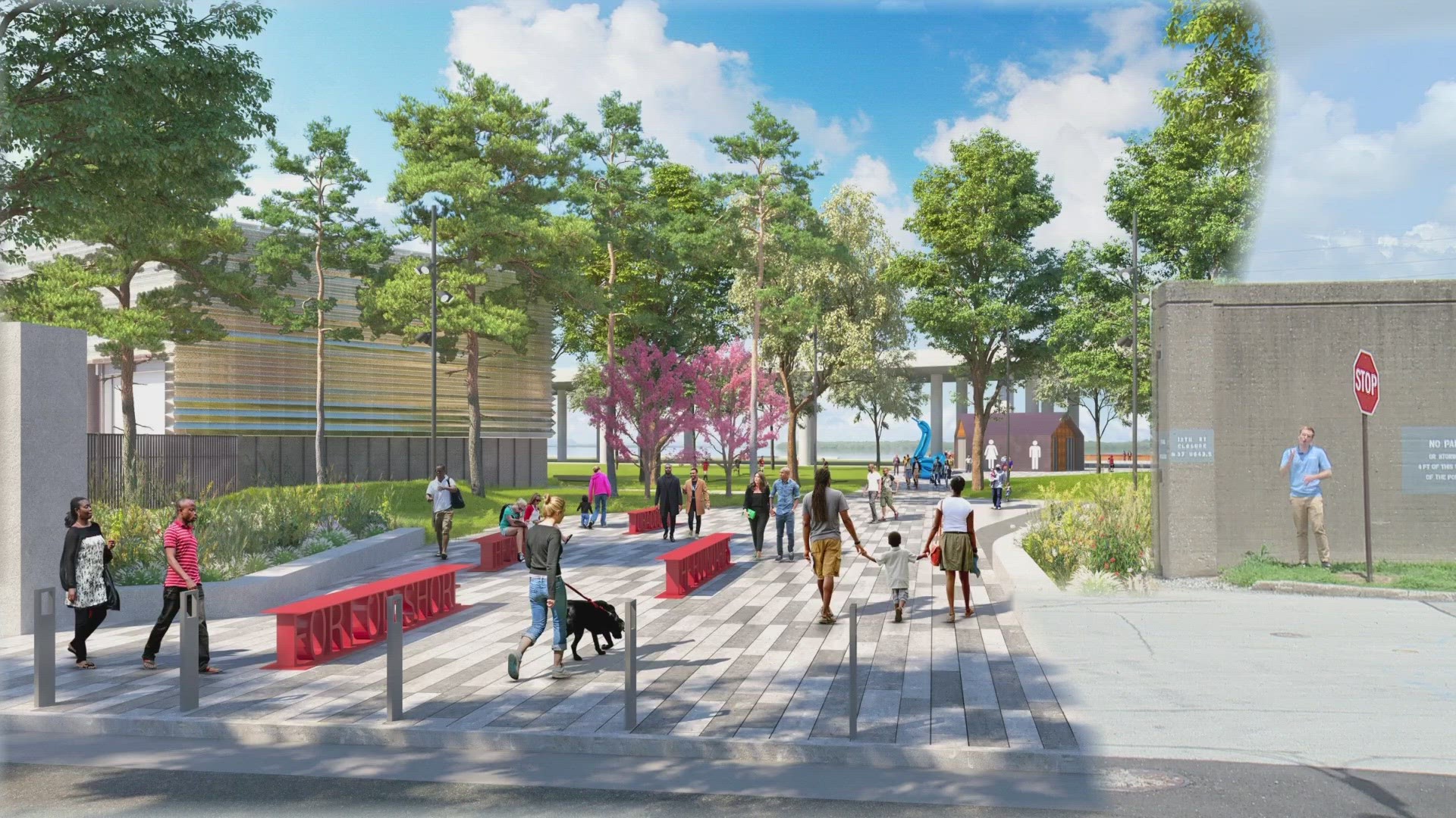 Waterfront Park Executive Director Deborah Bilitski said they needed local, state and federal permits for the project, but they do have enough to begin site work.