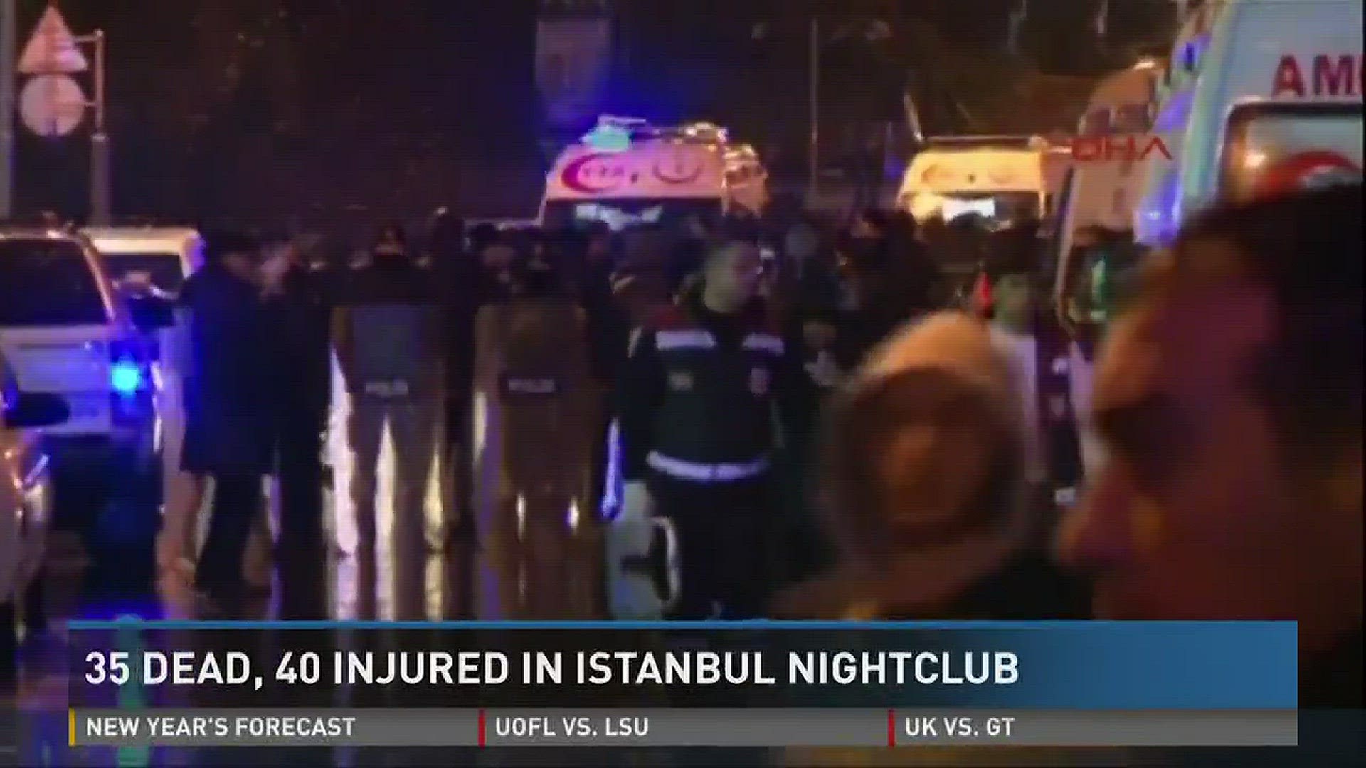35 dead, 40 injured in Istanbul nightclub