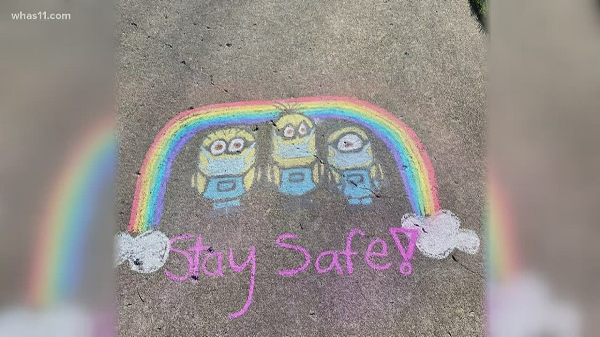 For more information on this chalk art project in Louisville, click the link here: https://bit.ly/2yFmT75