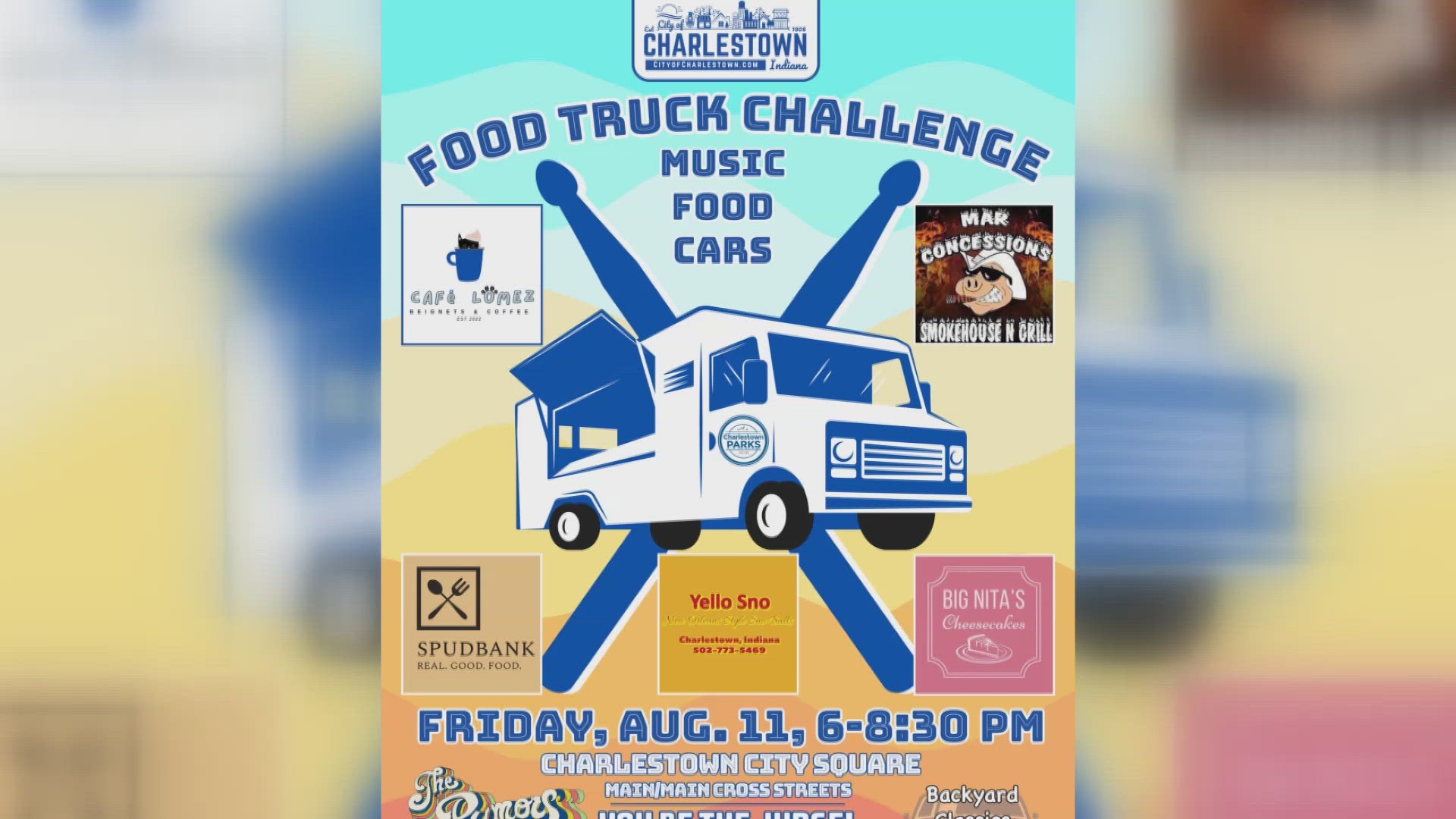 Residents get to be the judge of five local food trucks including Home Run Burger, Mar Concessions, Scotty Jo's Concessions, The Scoop and Yellow Sno.