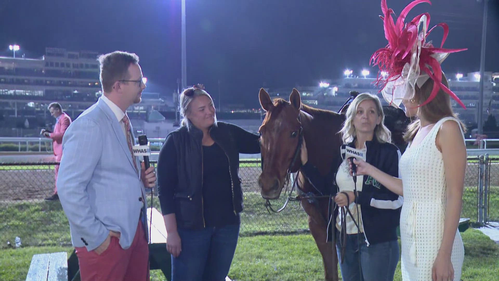 Not every horse you see at Churchill Downs is a racing horse.