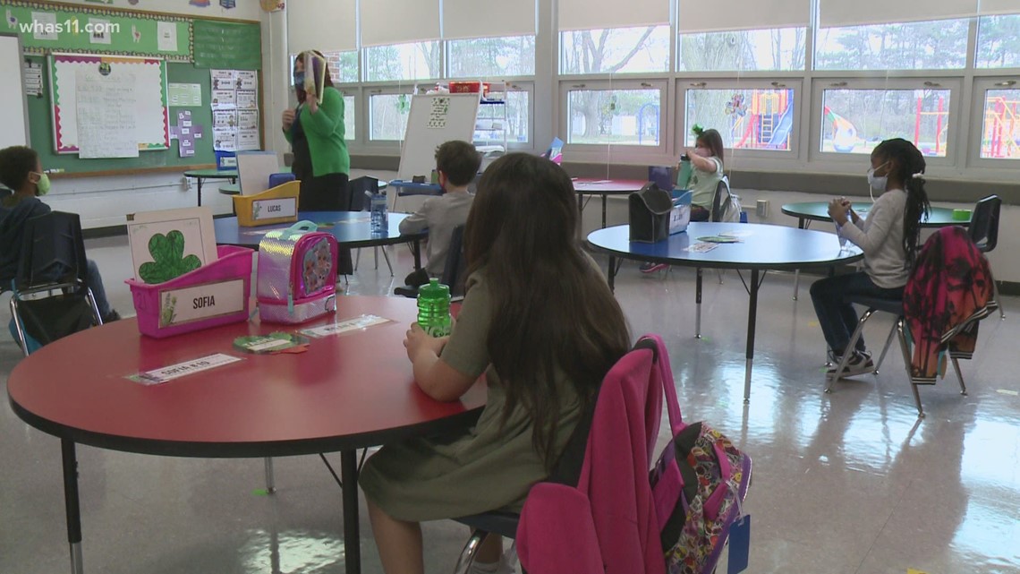 JCPS first group of students back to classroom