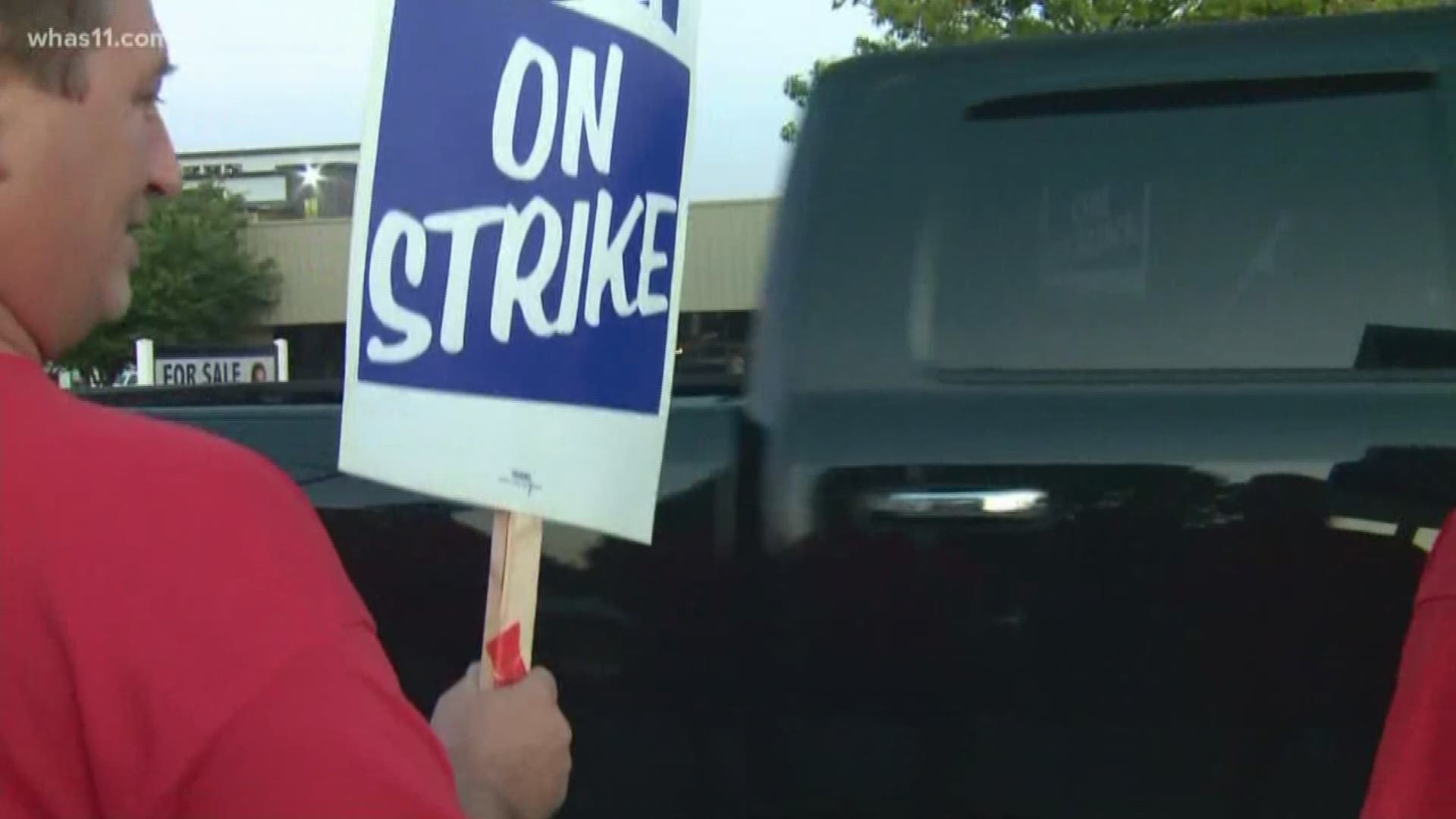 General Motors factory floors empty as nearly 50,000 workers set up picket lines just after midnight on Sept. 16.